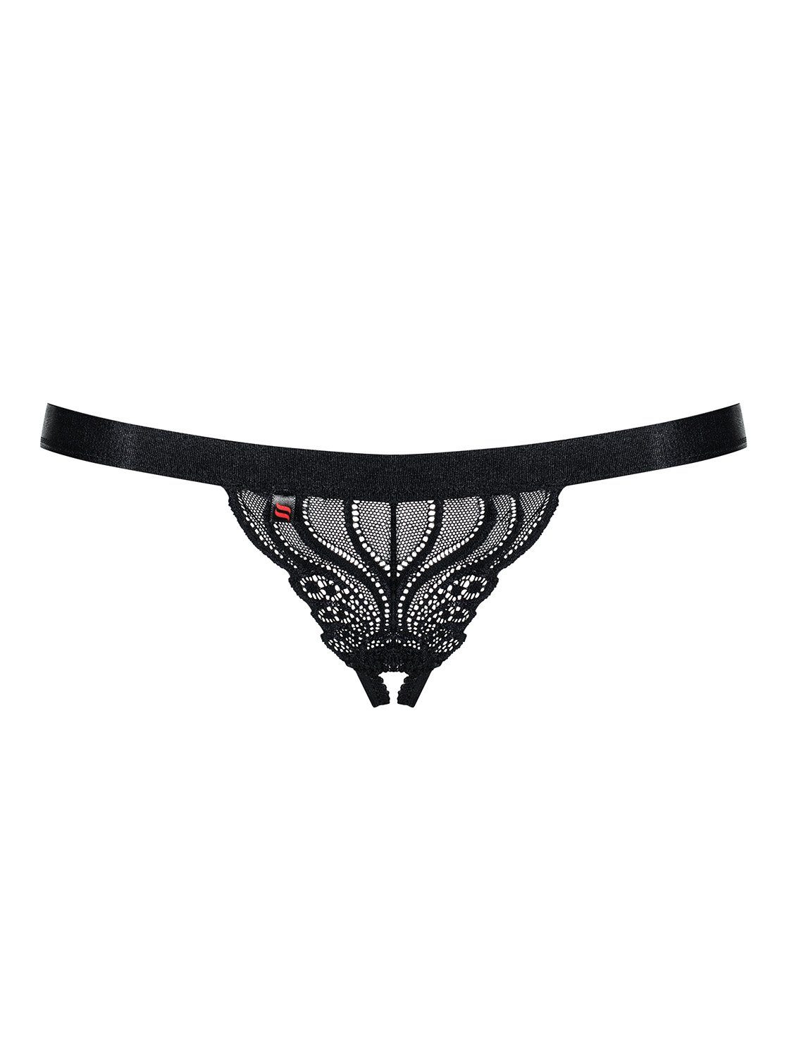 transparent Obsessive Dessous schwarz String Thong Panty-Ouvert Open 1-St) (einzel, Offener
