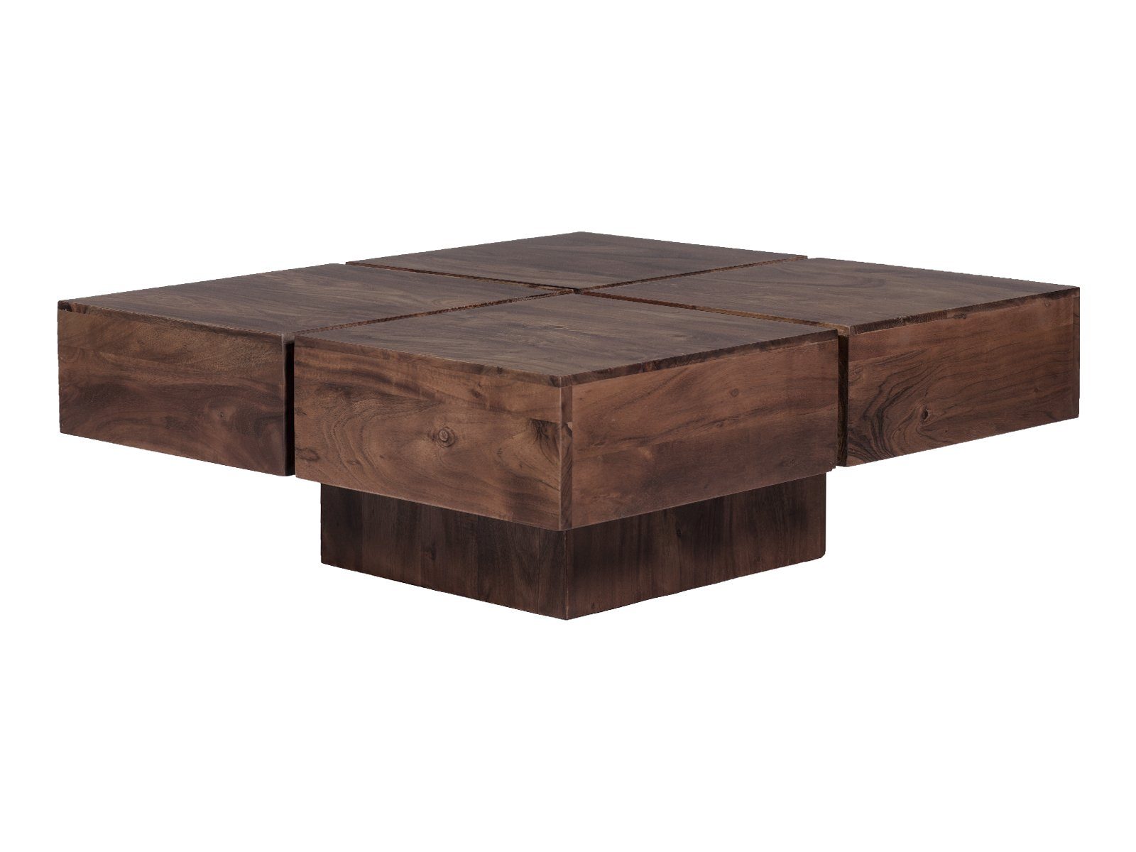 massivum Couchtisch Amberley Akazie 80x80 cm (1-St)