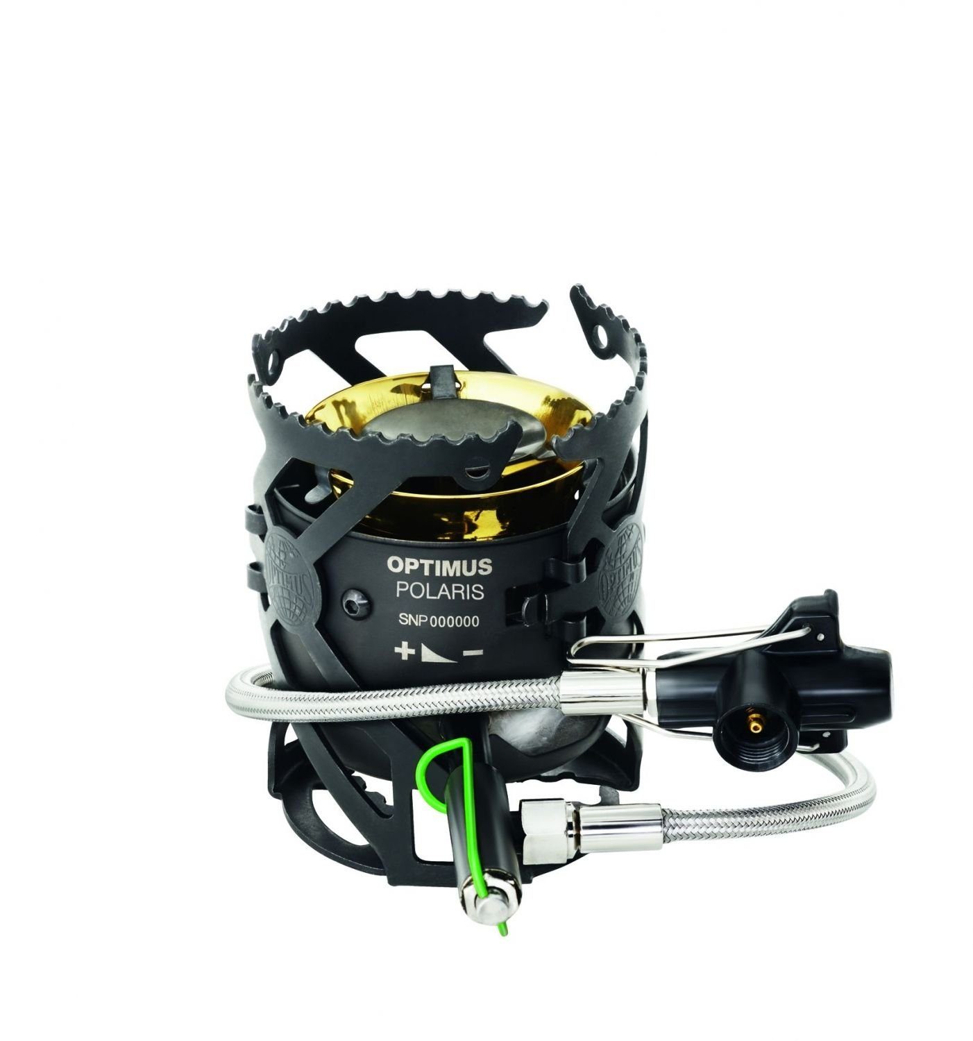 OPTIMUS Gaskocher Optimus Polaris Mehrstoffkocher mit 0,4 Liter Brennstoffflasche