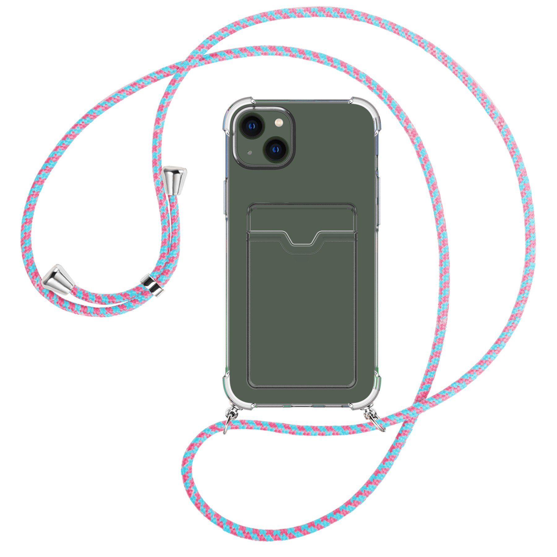 mtb more energy Handykette für Apple iPhone 15 Plus [NC-764-S], Umhängehülle mit Band [NC-764-S]