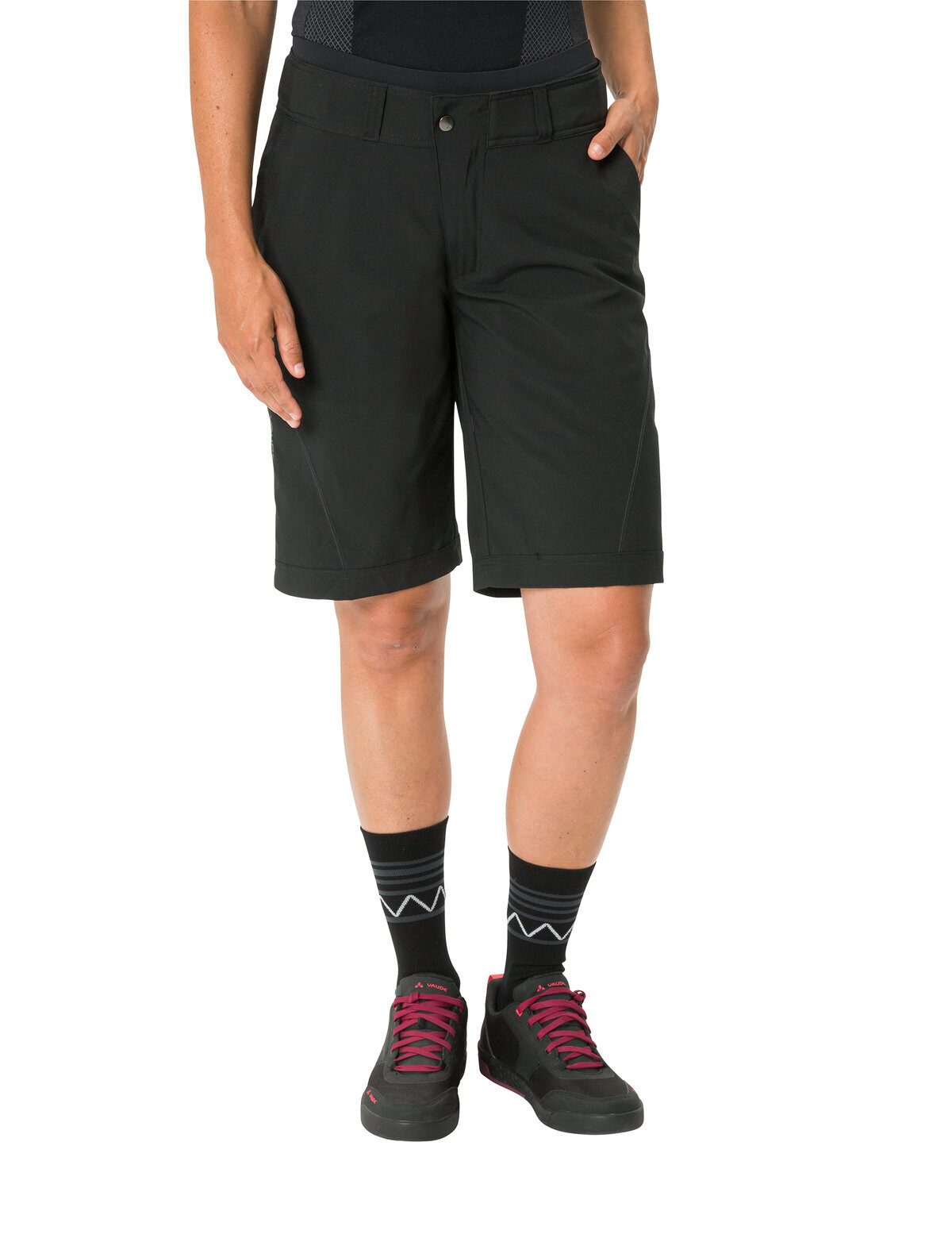 VAUDE Funktionshose Women's Ledro Shorts (1-tlg) atmungsaktive und schnelltrocknende Radhose