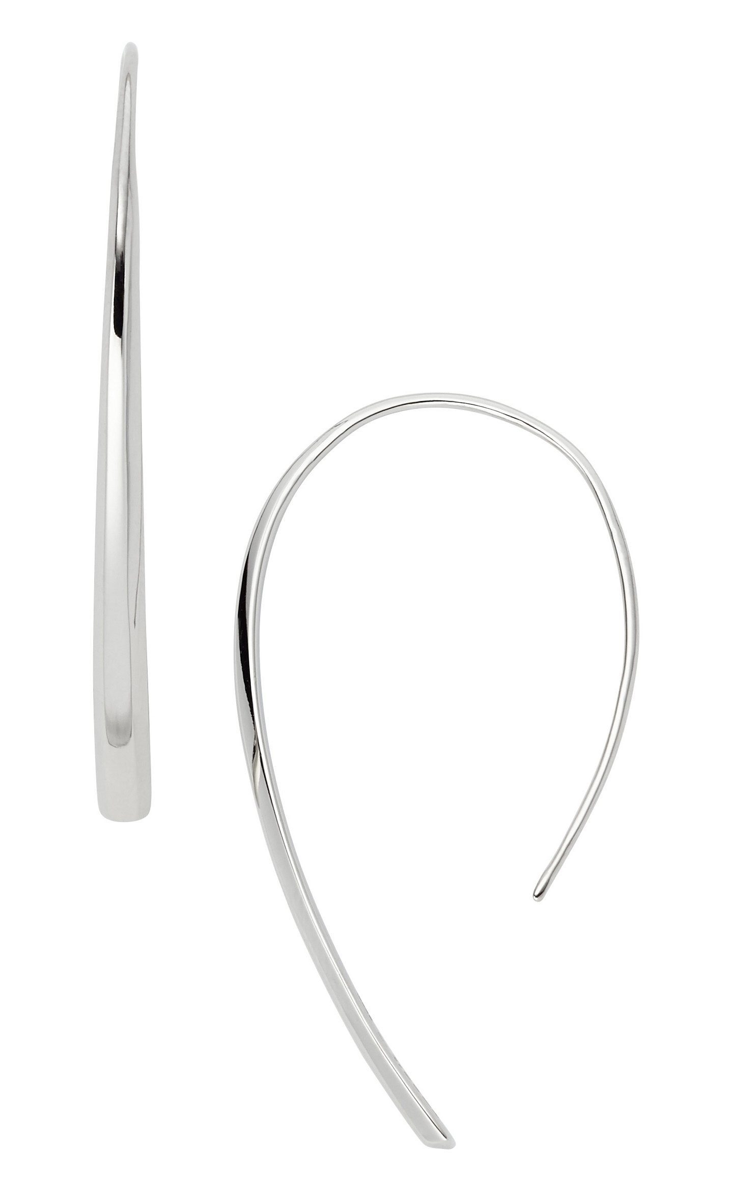 Paar Ohrhaken Bevel Hoop, Fashion, JF01702040