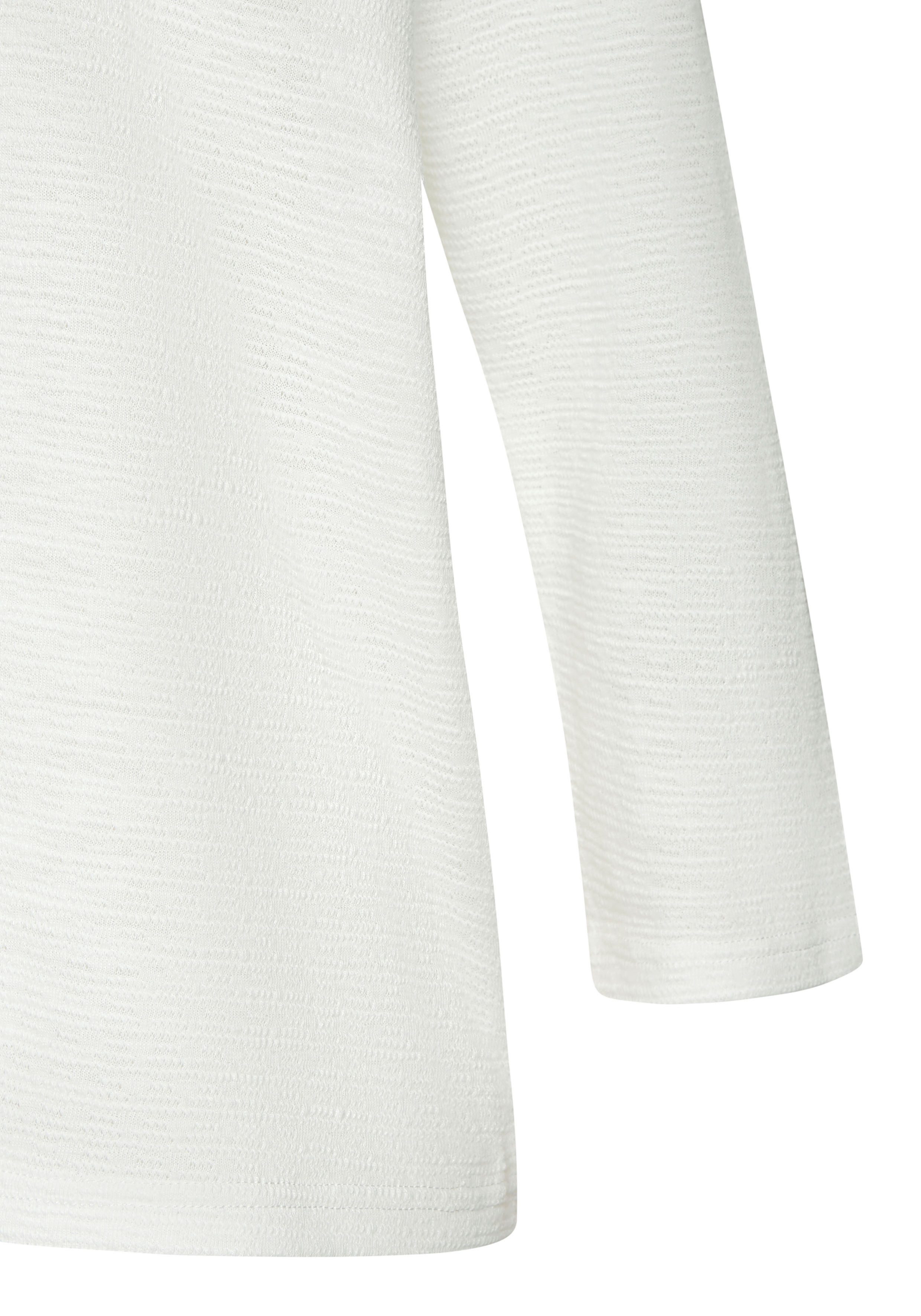 Vivance Langarmshirt mit modischer Struktur aus bügelfreier Qualität mit Baumwolle