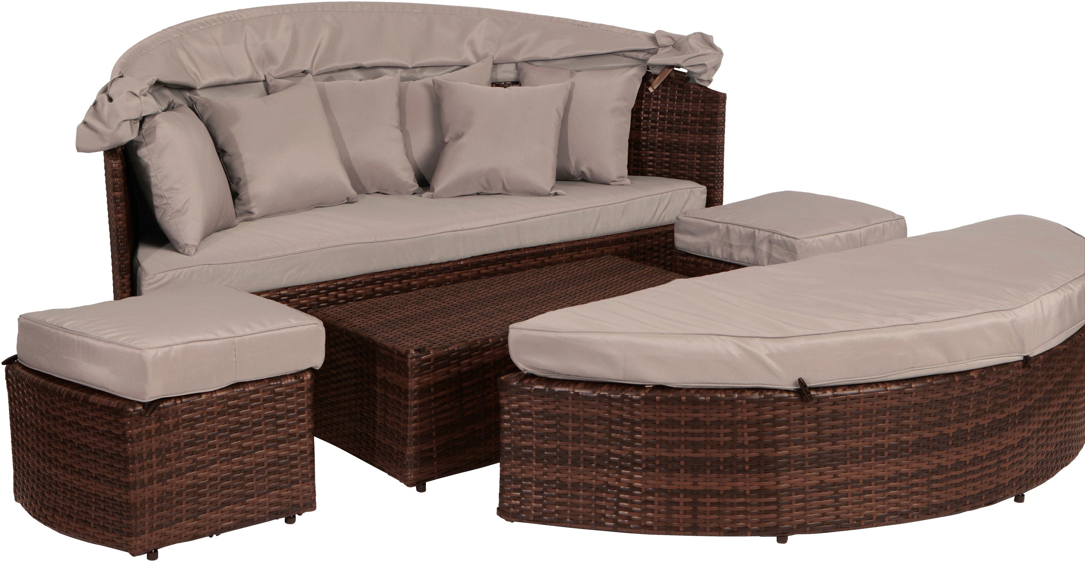 MERXX Schutzplane Loungebett, (L/B/H) Multi cm Lounge, 177x162x83 für