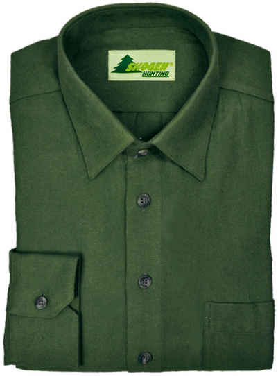 Skogen Outdoorhemd Forstliches Flanellhemd aus 100 % Baumwolle Jagdhemd Herren von Oefele
