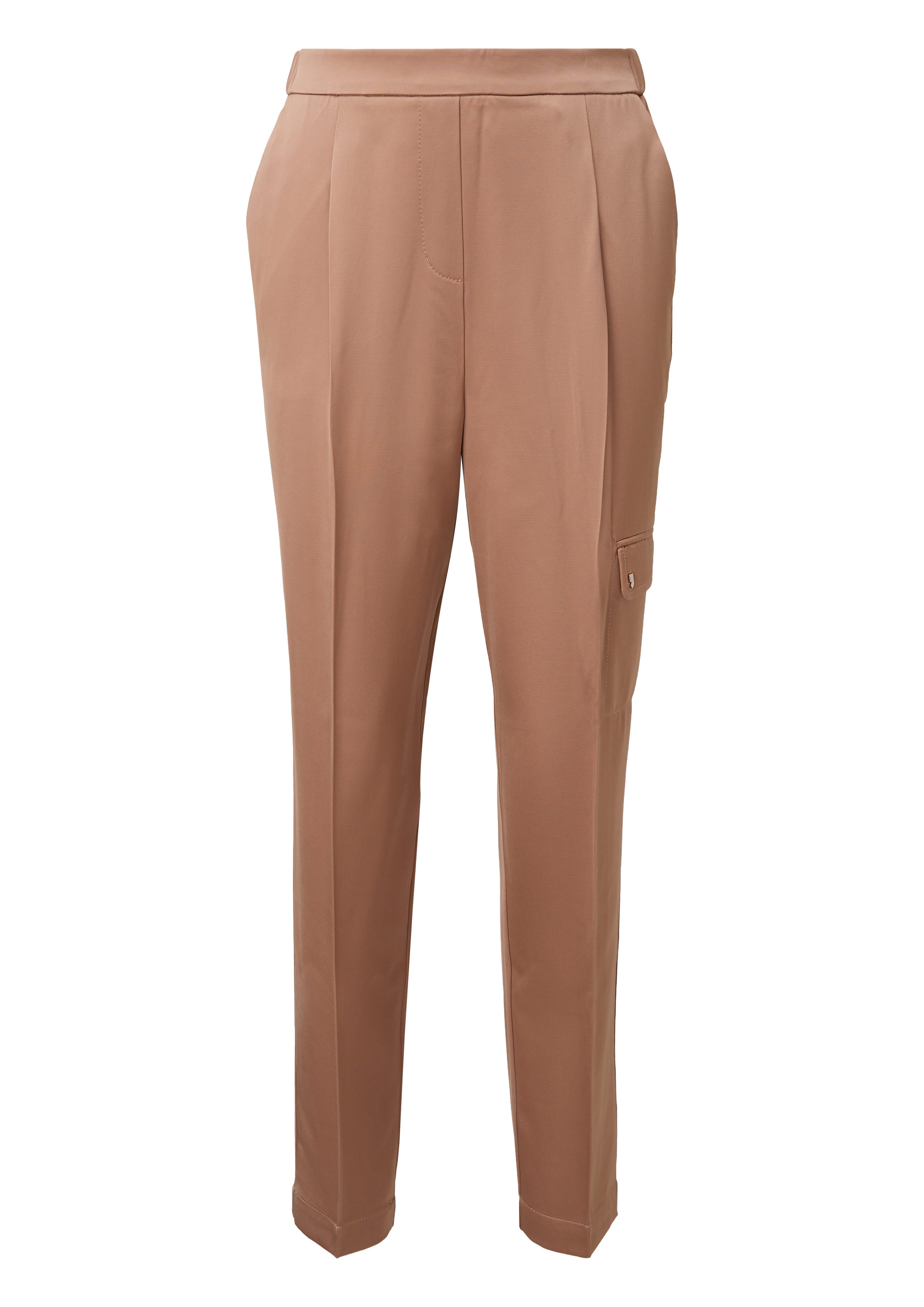 Comma 7/8-Hose Cargohose aus Satin Logo günstig online kaufen