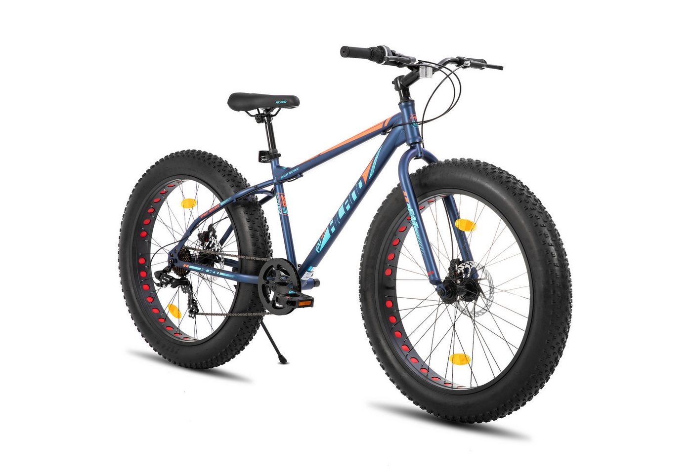 HILAND Fatbike 20 24 26 Zoll Kinder Fat Tire Fahrrad für Jungen Mädchen, Kinderfahrrad 7-Gang, Doppel scheibenbremse Kinder Mountainbike
