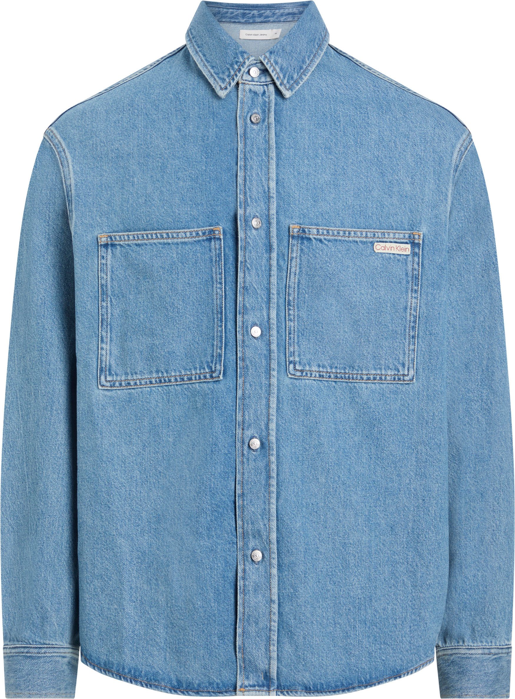 Calvin Klein Jeans Jeanshemd RELAXED DENIM SHIRT in mittelblauer Waschung