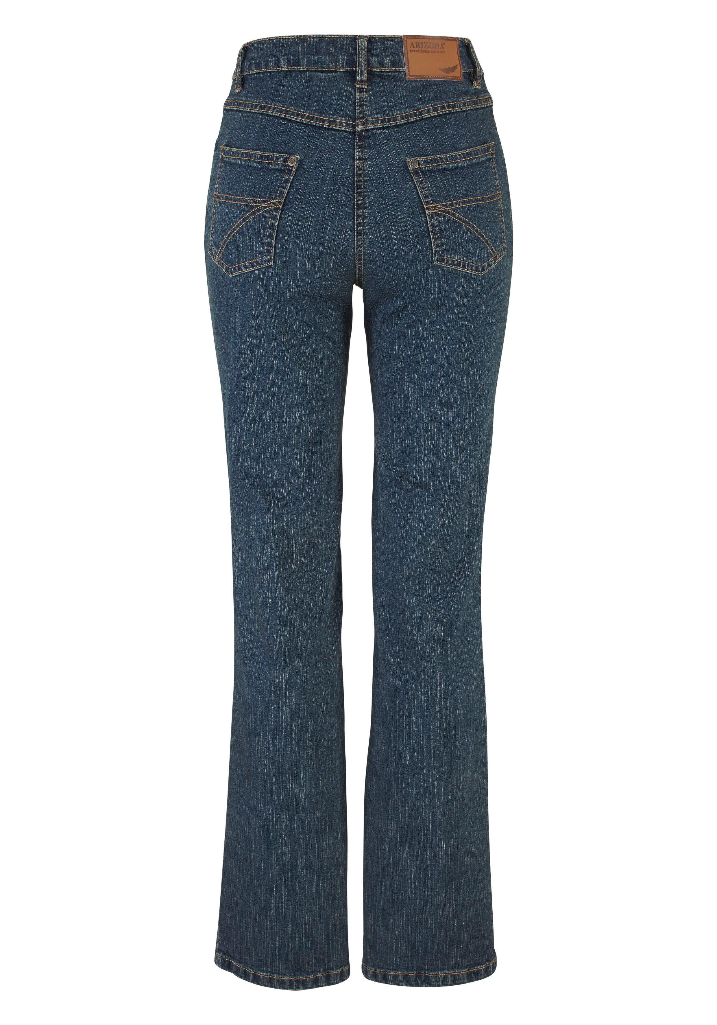 Gerade dark-blue-used Arizona High Annett Waist Jeans