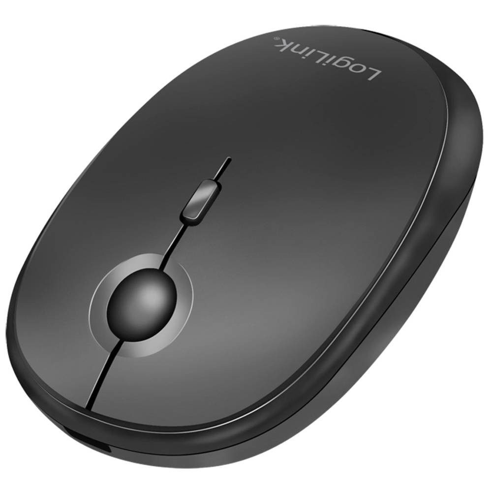 LogiLink Funk & Bluetooth Dual-Maus, 2.4 GHz, 800/1200/1600 dpi ID0204 Mäuse (Wiederaufladbar)