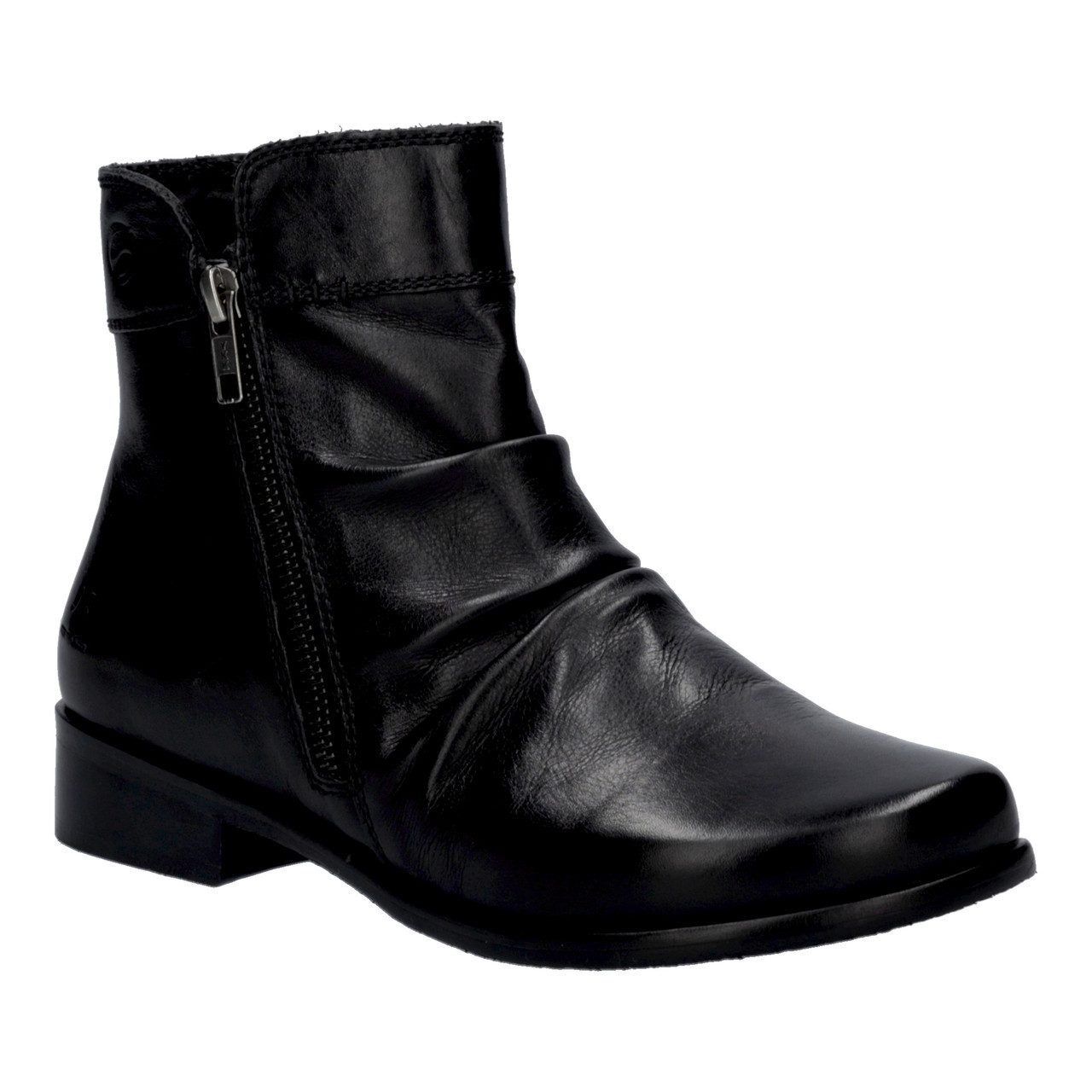 Josef Seibel Catrin 12 Stiefelette Blockabsatz, Ankleboots, slouchy Falten am Schaft, Weite H (sehr weit)