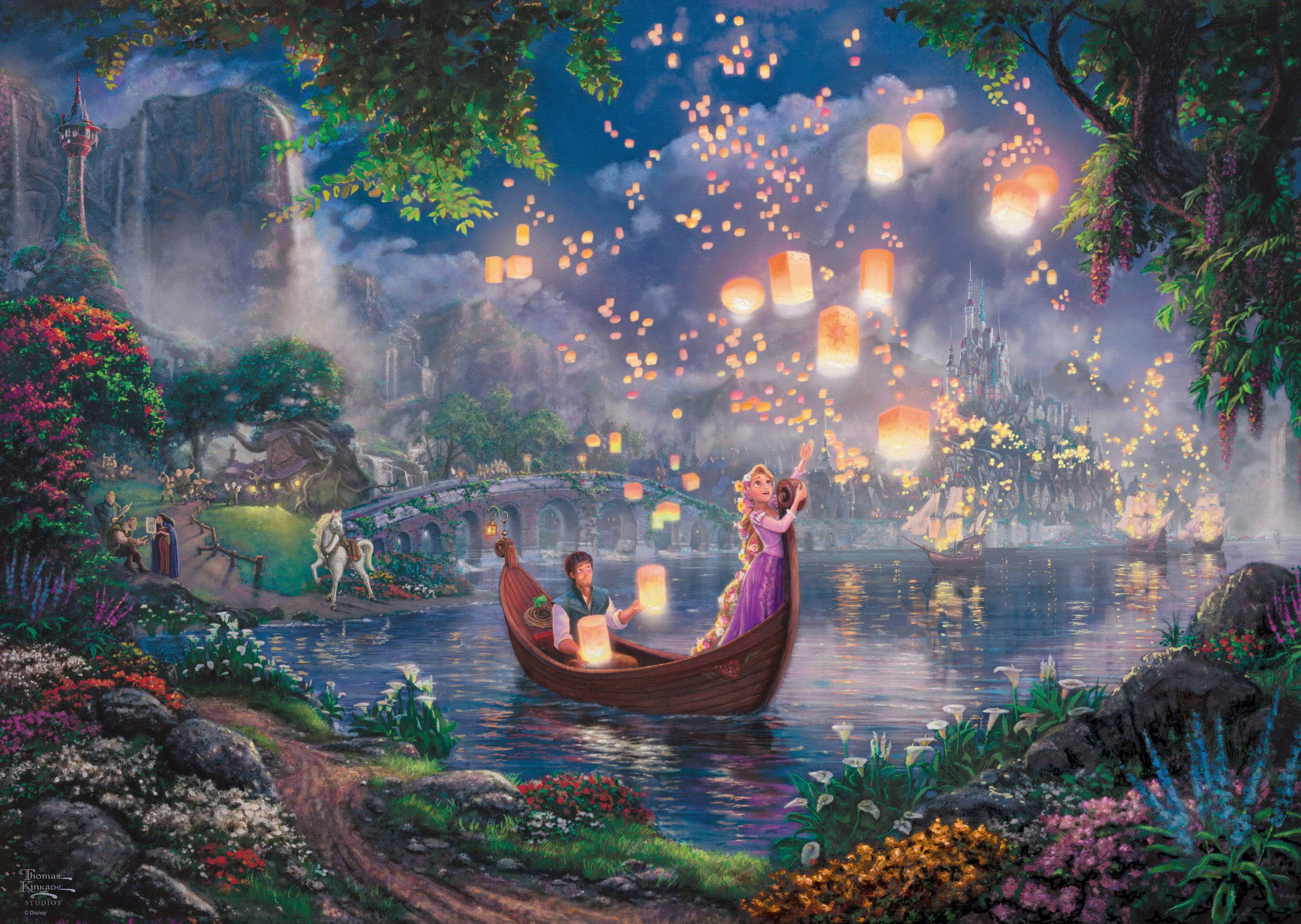 Schmidt Spiele Puzzle Disney, Rapunzel von Thomas Kinkade, 1000 Puzzleteile günstig online kaufen
