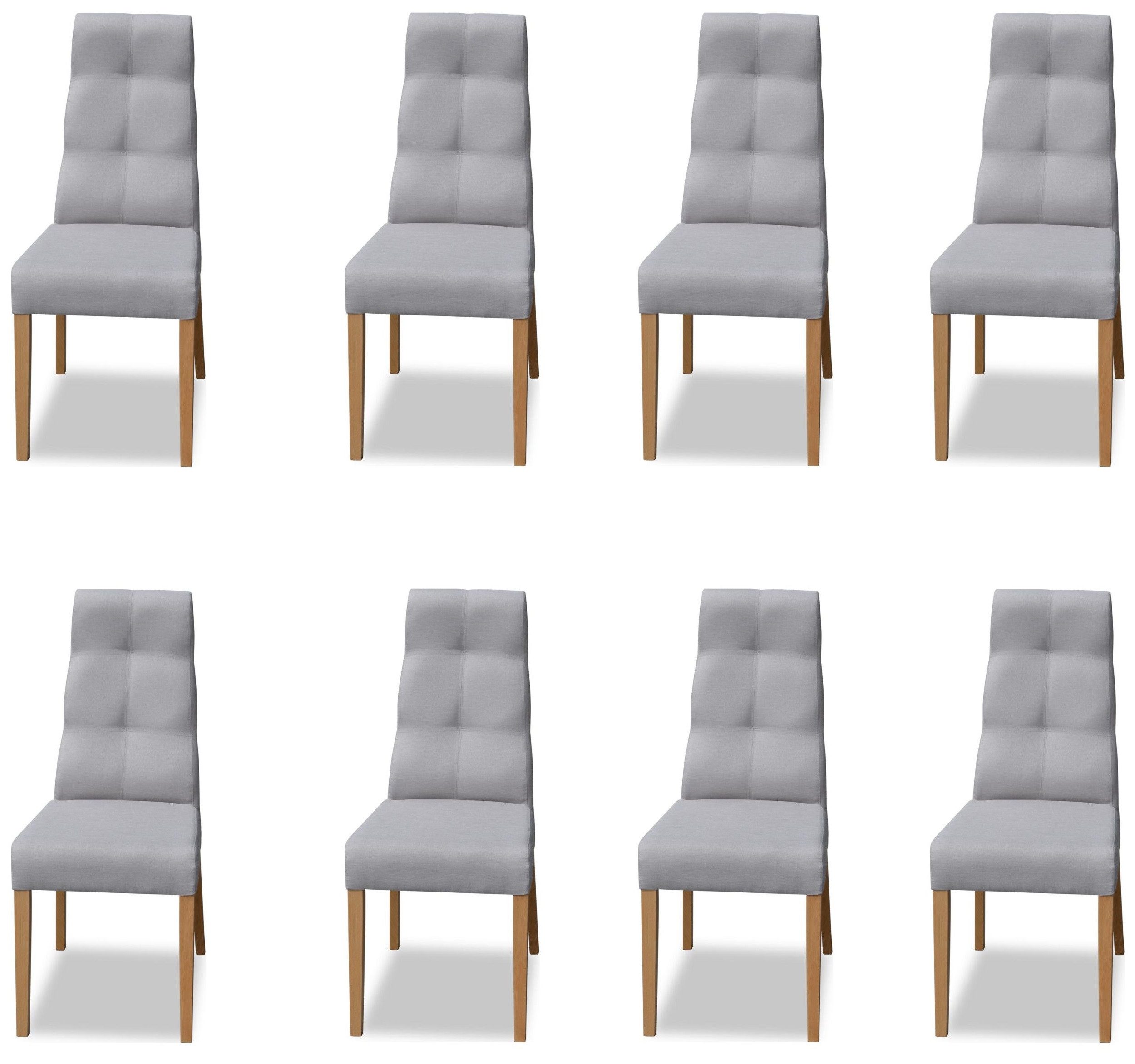 Xlmoebel Polsterstuhl Set mit 8 bequemen Esszimmerstühlen im Designerstil Modell, Hergestellt in Europa