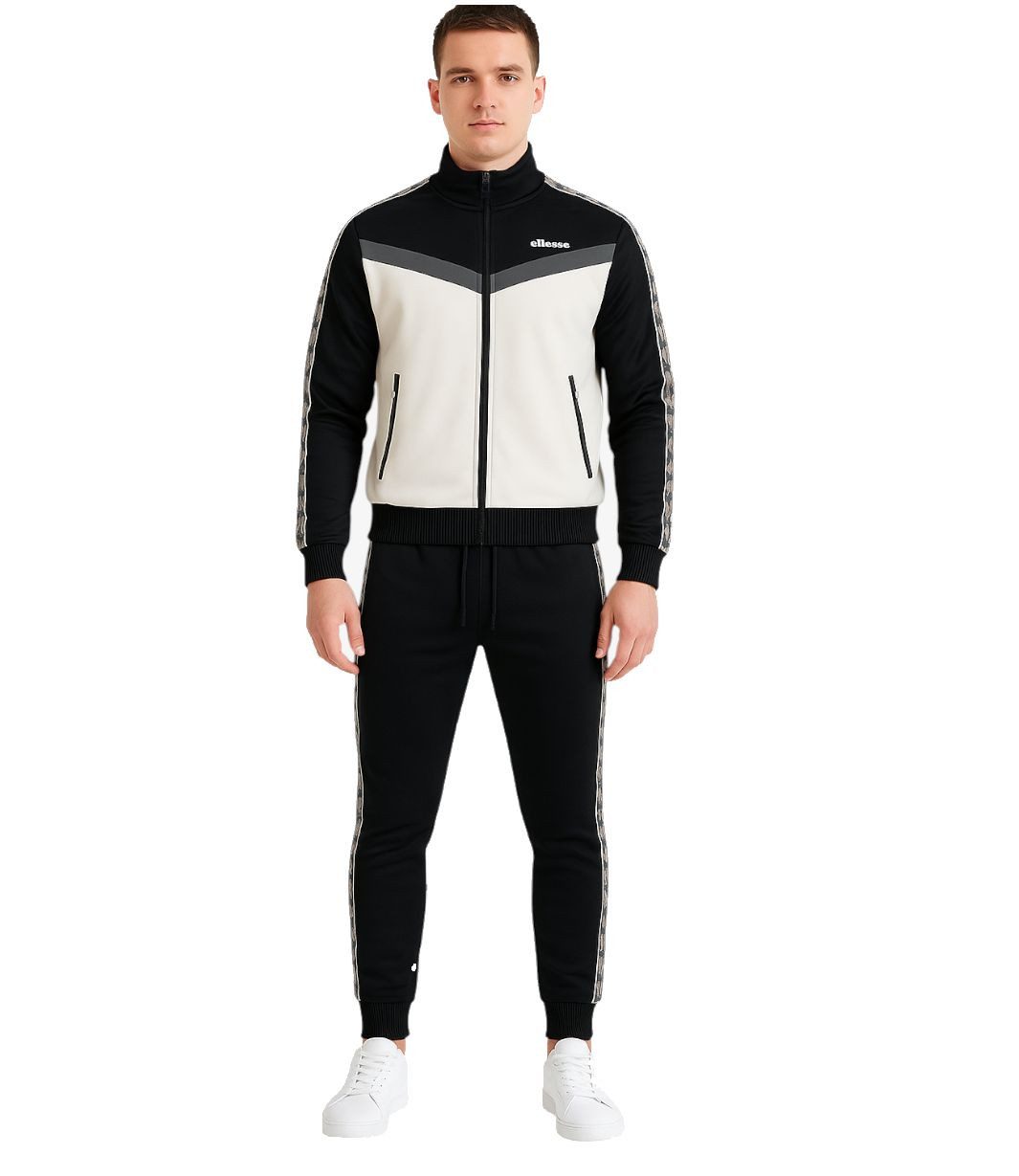 Ellesse Trainingsanzug ELLESSE Traingsanzug Herren Jogginganzug 2 Teile S - XXL (Trainingsjacke + Sporthose), Ellesse Herren Sportanzug Jacke + Hose