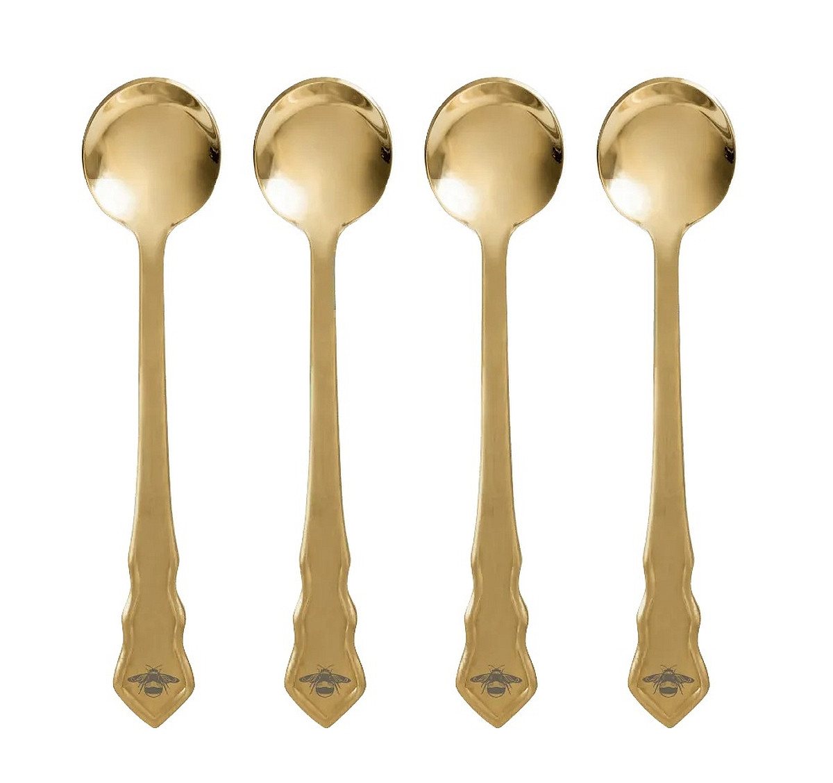 BIALETTI Kaffeelöffel BIALETTI Kaffeelöffel Teelöffel Set 4-tlg goldfarben Bridgerton