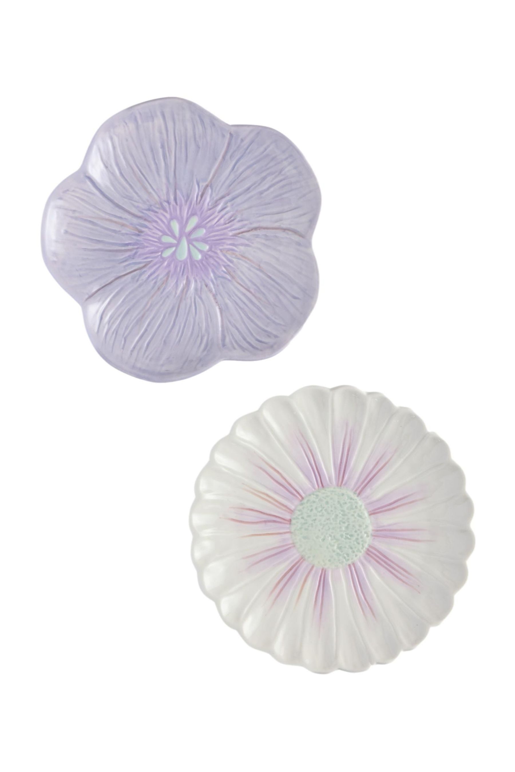 Next Geschirr Dessertteller Blume im 2er-Set, Steingut