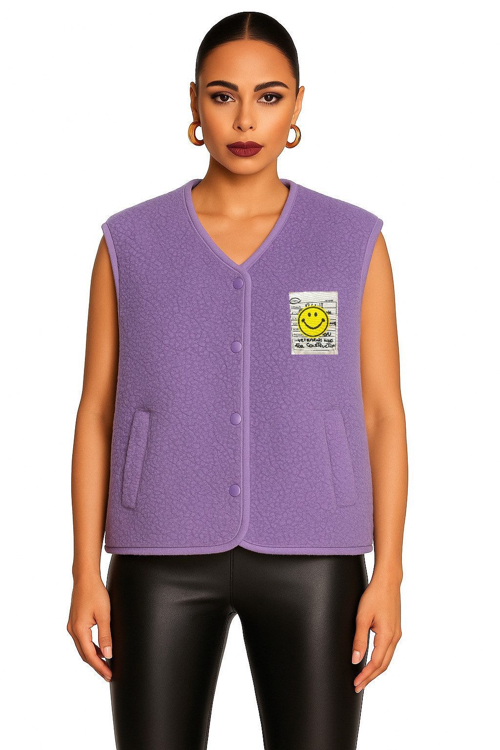 Worldclassca Fellimitatweste Worldclassca Teddy Weste Smiley Kuschelig Kurz günstig online kaufen