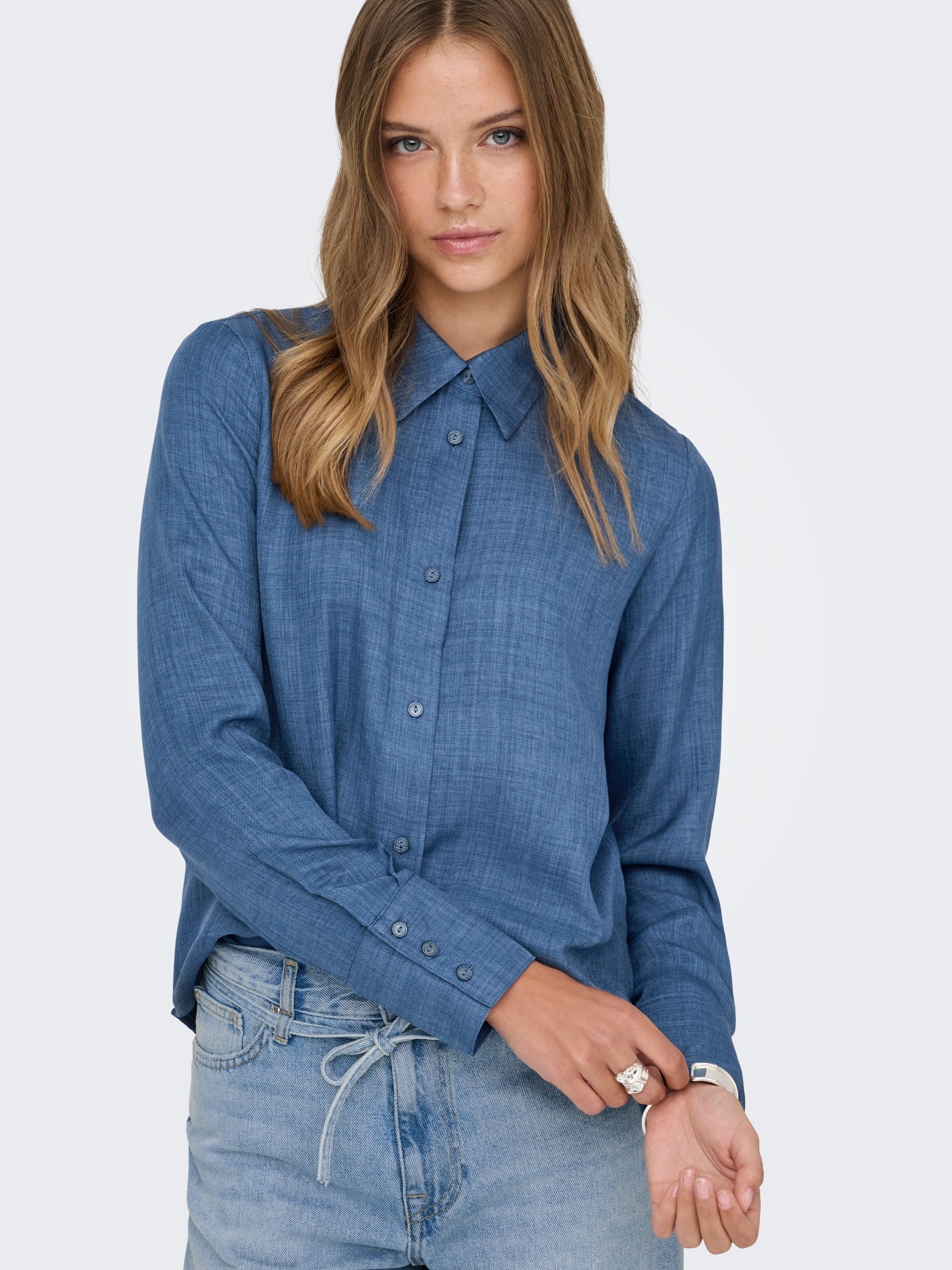 ONLY Hemdbluse ONLBETTY MELLI LS SHIRT WVN günstig online kaufen