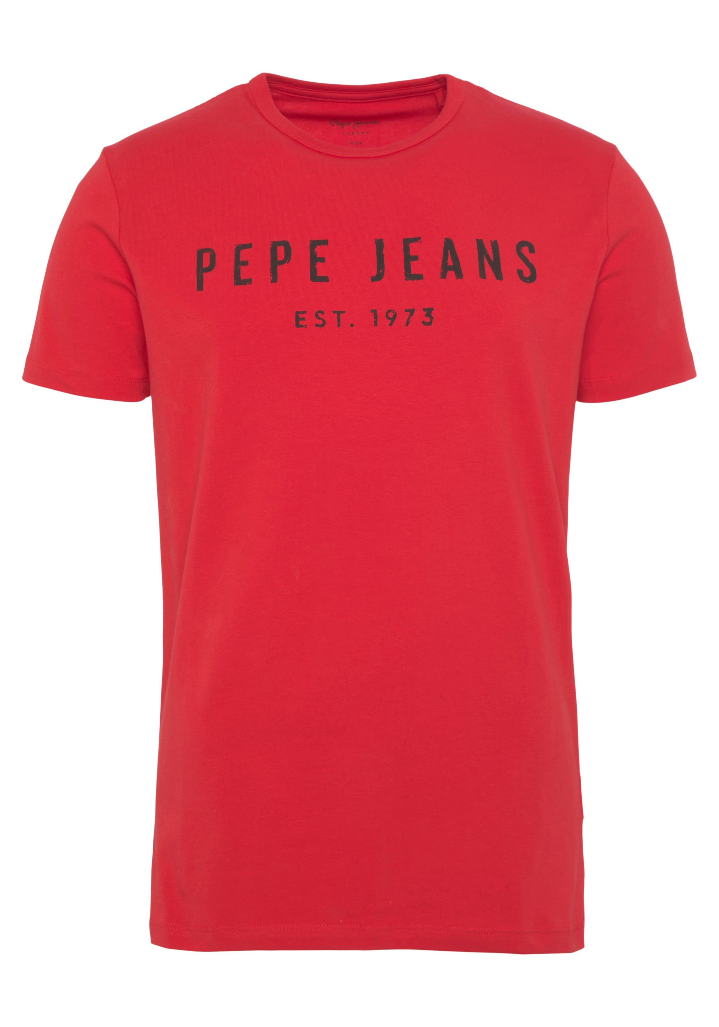 T-Shirt Jeans rot Pepe