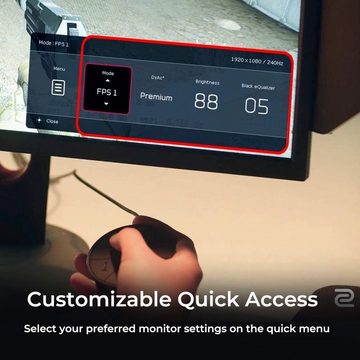 BenQ ZOWIE Gaming Monitor 24,5 Zoll, 240 Hz, 0.5ms, DyAc+, XL Setting Gaming-Monitor (62,20 cm/24.5 ", 1920x1080 px, Full HD, 0.5 ms Reaktionszeit, Gaming, Curved, Monitor, Bildschirm, 4K, 0,5 ms, 24 Zoll, 240 hz, Pc)