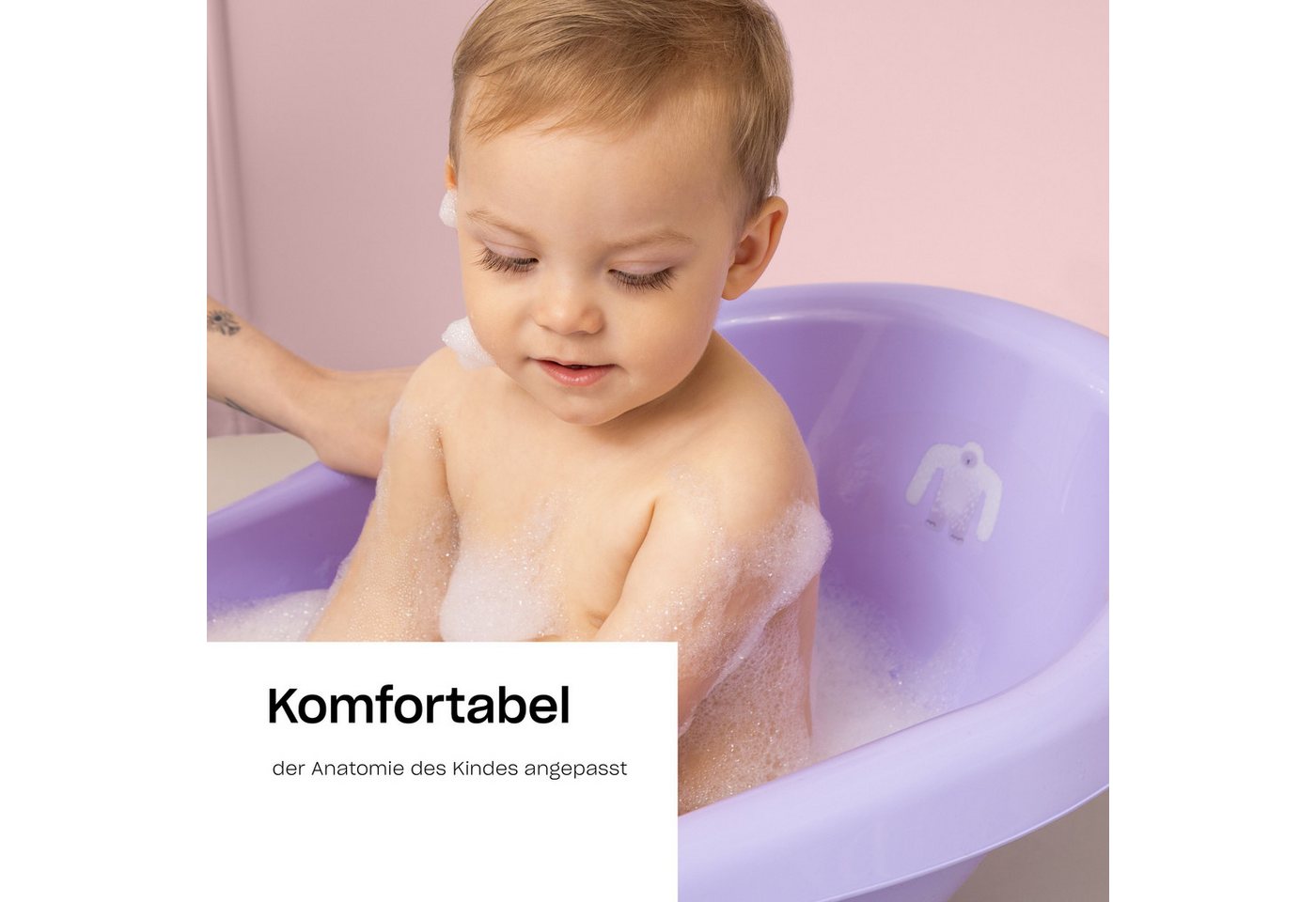 Thumbnail - Hylat Baby Babybadewanne Hylat Baby Badewanne mit Gestell - TÜV Rheinland zertifiziert - Lite, (2-tlg), Babywanne mit Ge...