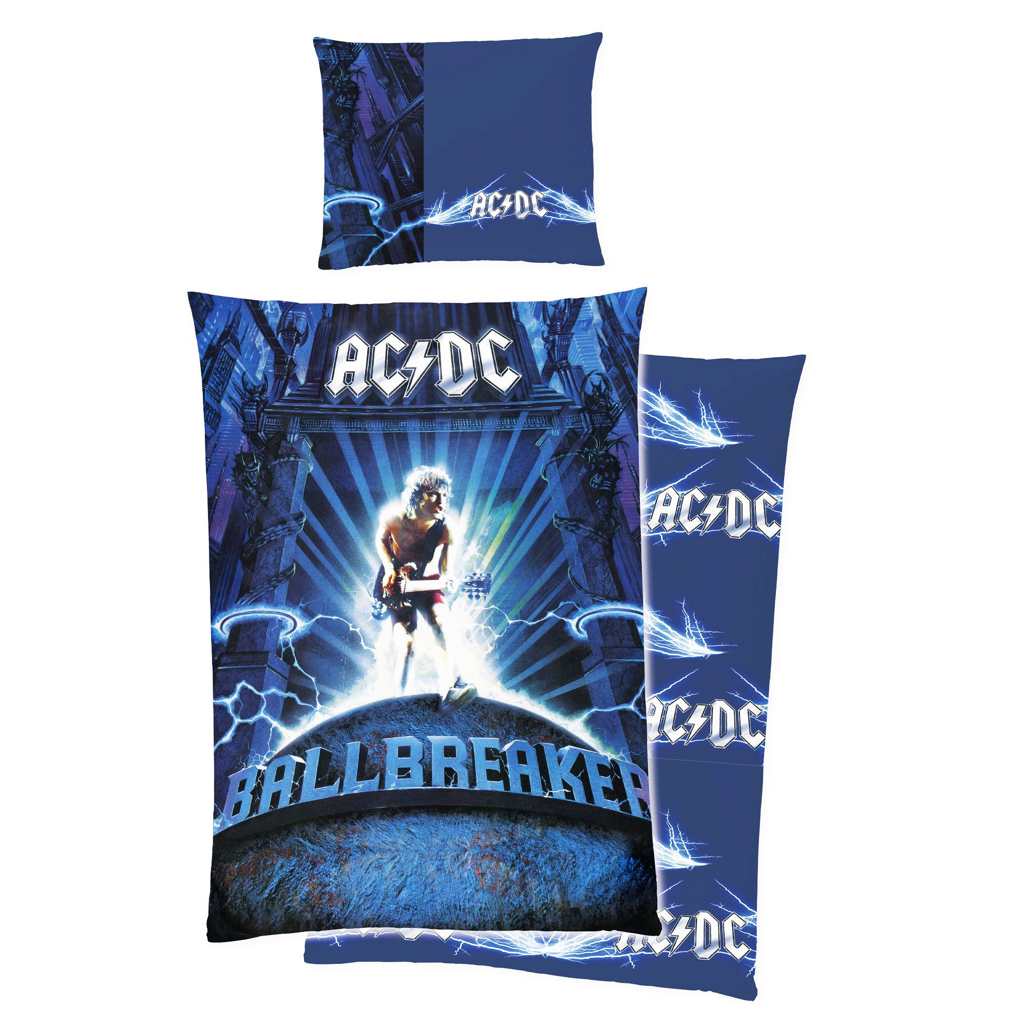 BERONAGE Wendebettwäsche ACDC Ballbreaker Bettwäsche Linon / Renforcé, 100% günstig online kaufen