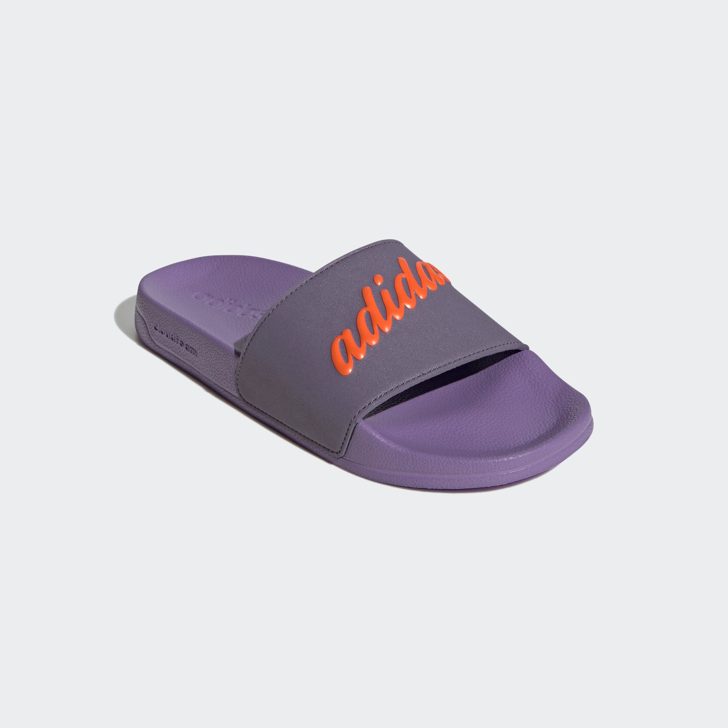 adidas Sportswear SHOWER ADILETTE Badesandale Shadow Violet / Impact Orange / Violet Fusion