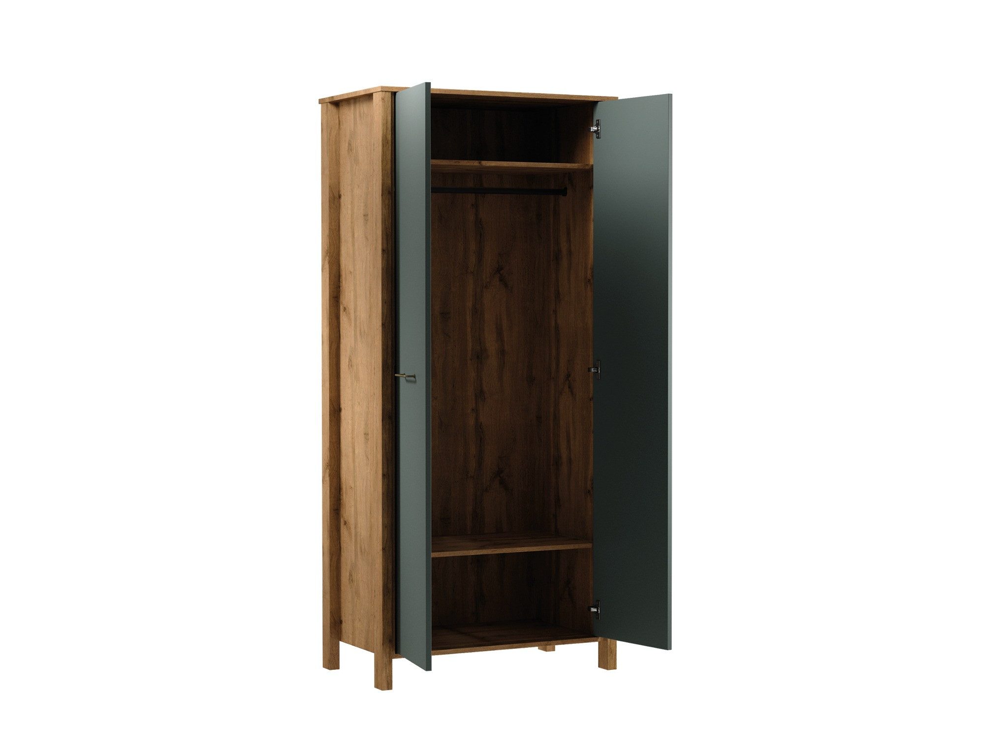 ROYAL24_MARKT Kleiderschrank - Perfekte Organisation für Ihre Kleidung. (Kleiderschrank, 1-St., Premium - Indigo) Edel – Schlicht – Hochwertig.