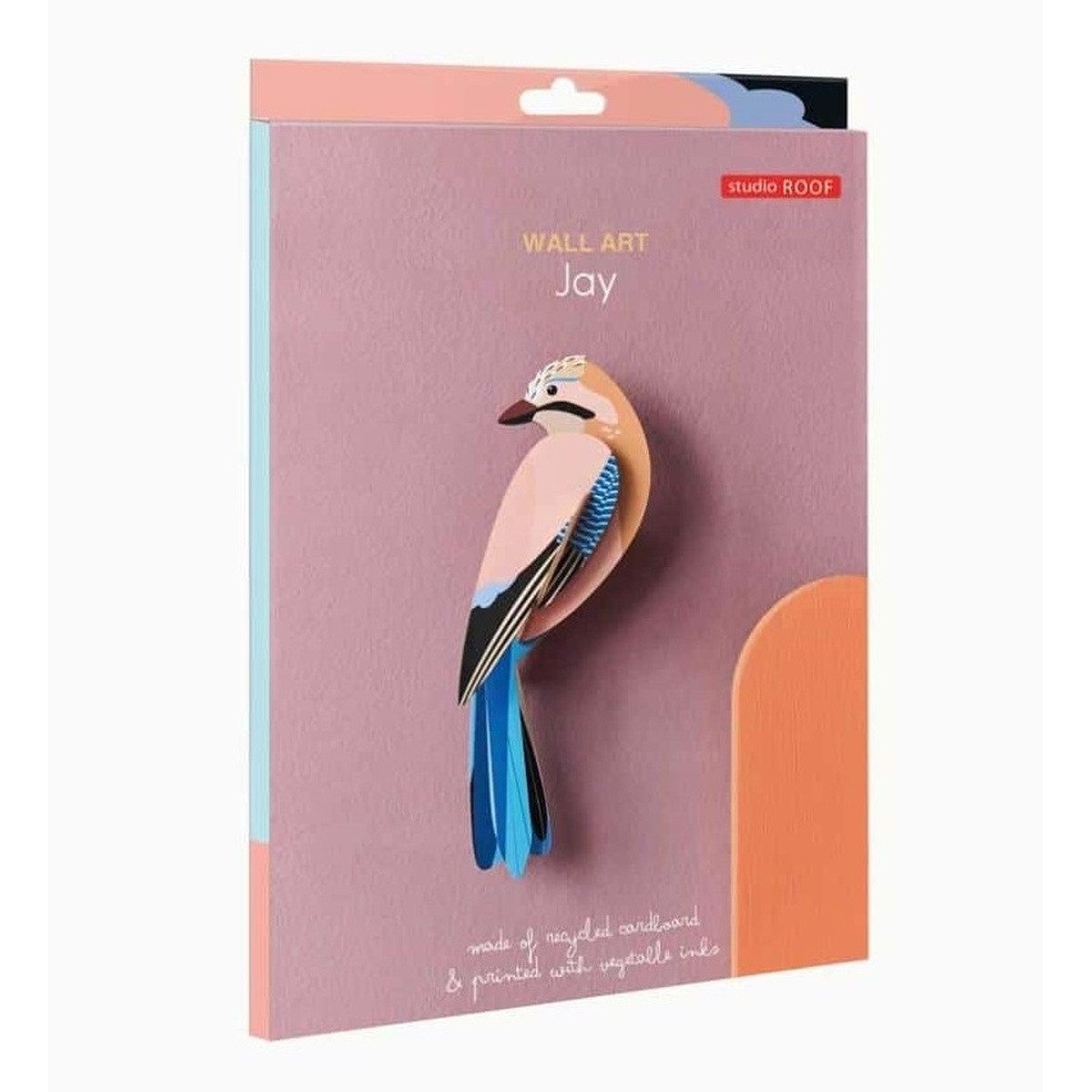 studio ROOF Kreativset 3D Wanddekoration aus Karton zum Stecken, nachhaltiges Designobjekt