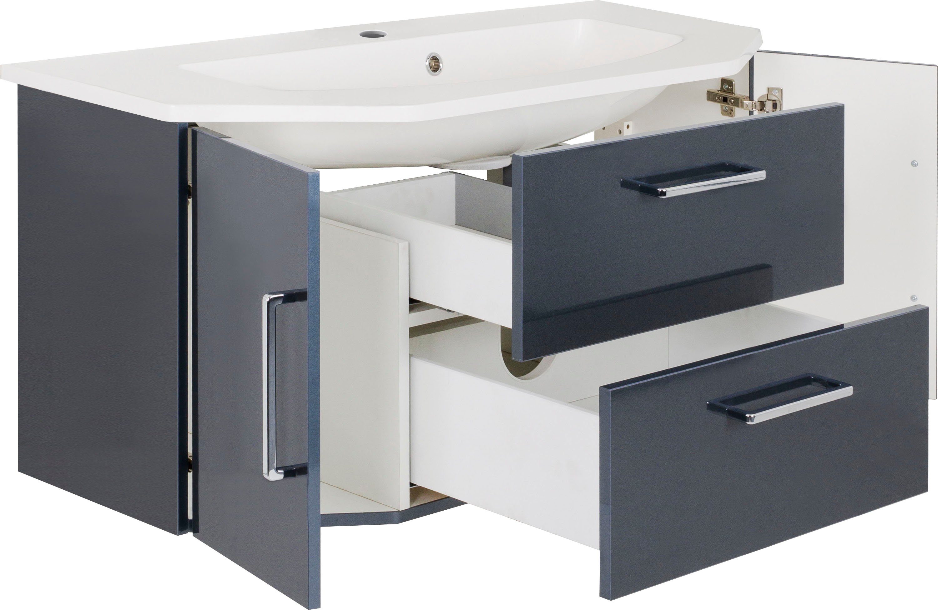 OPTIFIT Waschtisch Ava, Breite 110 cm, mit Mineralgussbecken