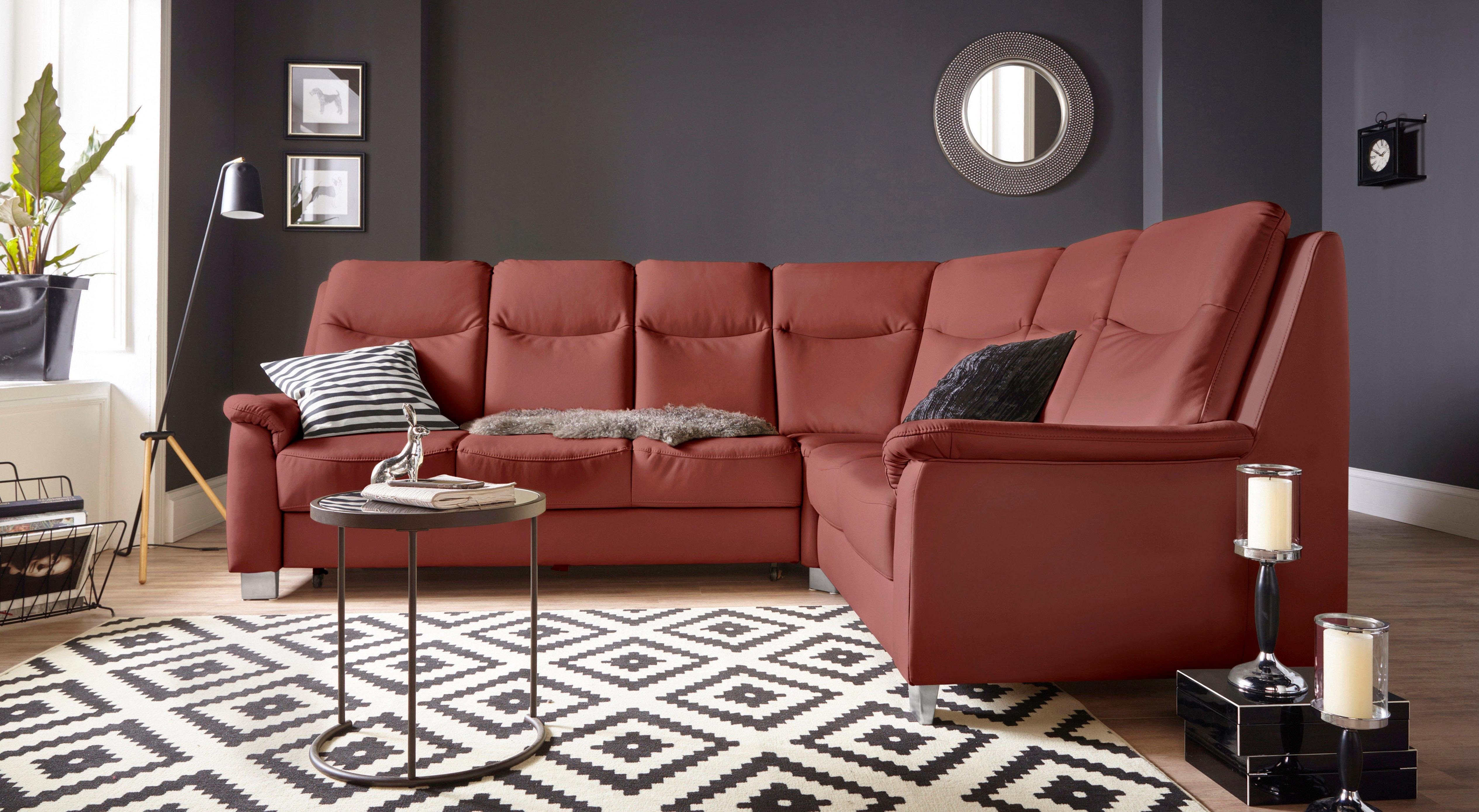 sit&more Ecksofa Boccaccio L-Form, mit Federkern günstig online kaufen