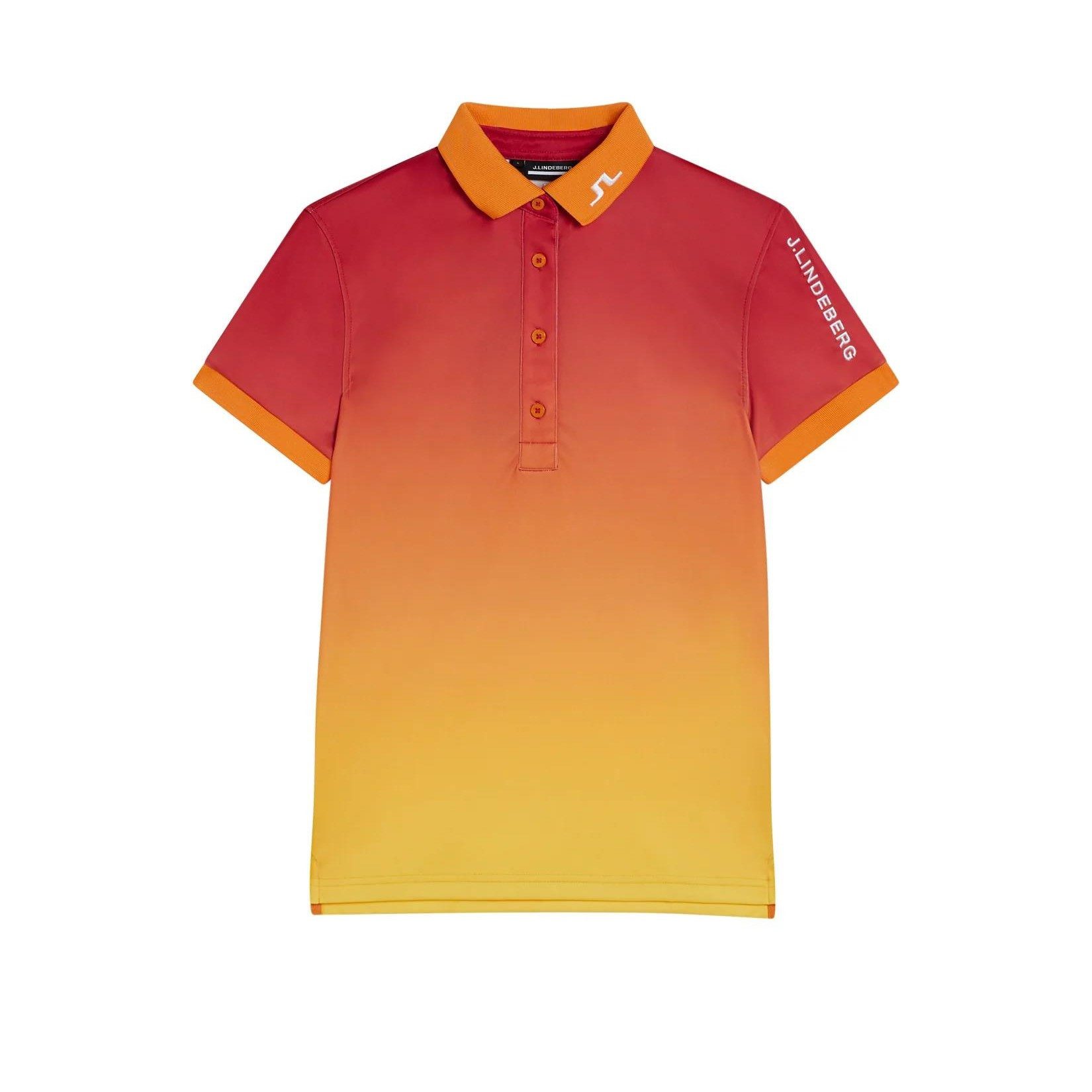 J.LINDEBERG Poloshirt J.Lindeberg Golf Polo Tour Tech Sunset Print Damen EU L