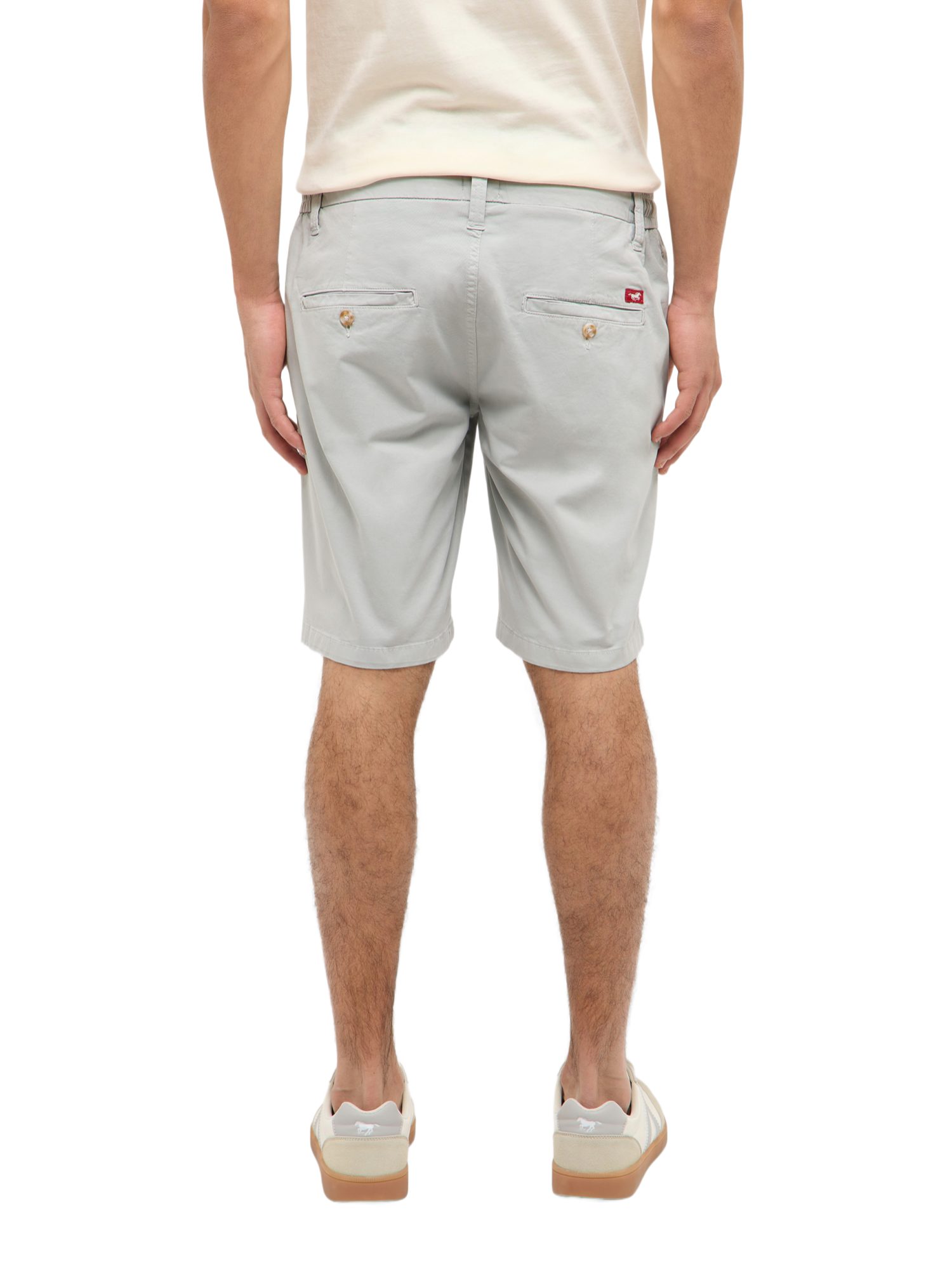 MUSTANG Bermudas H weiß,Casual,Baumwolle,Unifarben,Slim Fit,Mittel