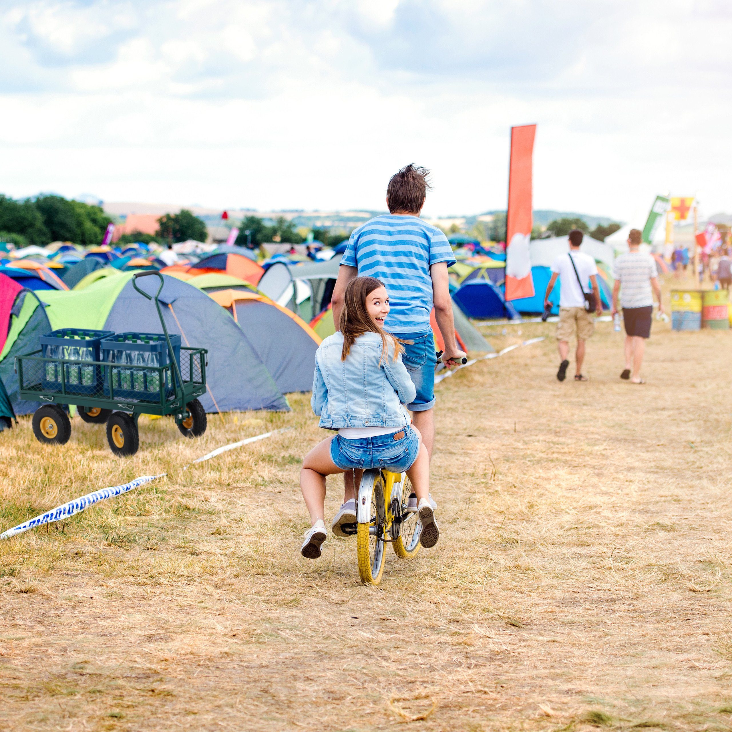 relaxdays Bollerwagen Handwagen für den Garten