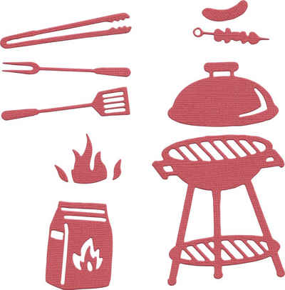FINDit Motivschablone Stanzschablone Barbecue, 9 Teile