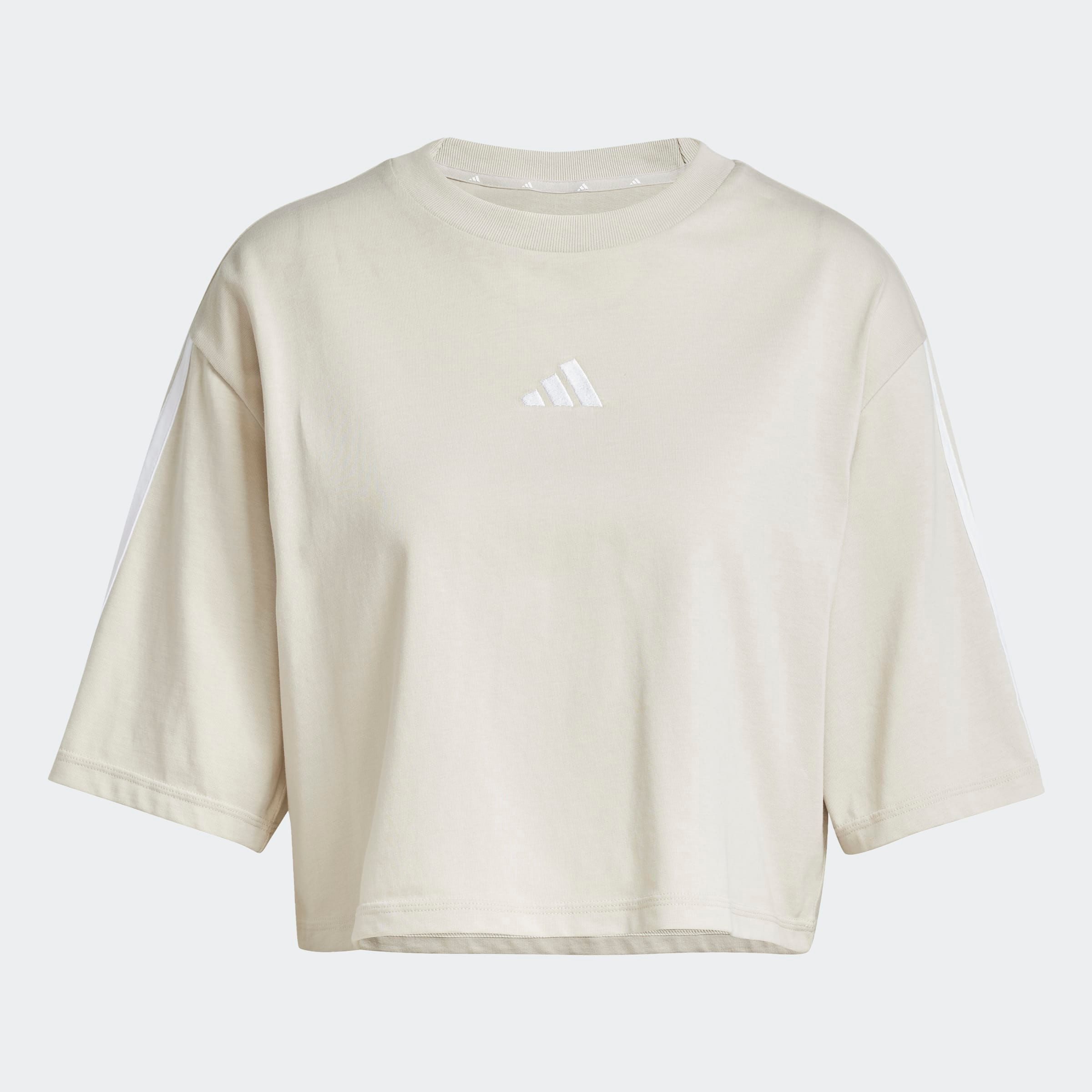 T-Shirt ESSENTIALS 3-STREIFEN COTTON LOOSE