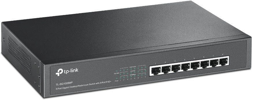 8-Port PoE+ Gigabit Netzwerk-Switch TP-Link TL-SG1008MP Switch