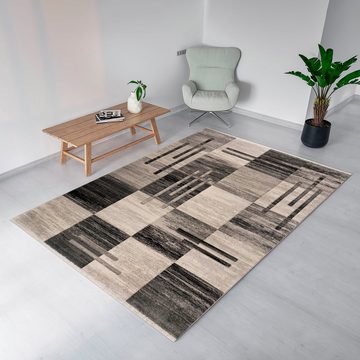 Teppich Beliz, my home, rechteckig, Höhe: 9 mm, mit Konturenschnitt, Kurzflor, 3D-Design, Wohnzimmer