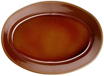 ASA SELECTION Auflaufform kitchen'art Auflaufform oval brown 20cm, Steinzeug