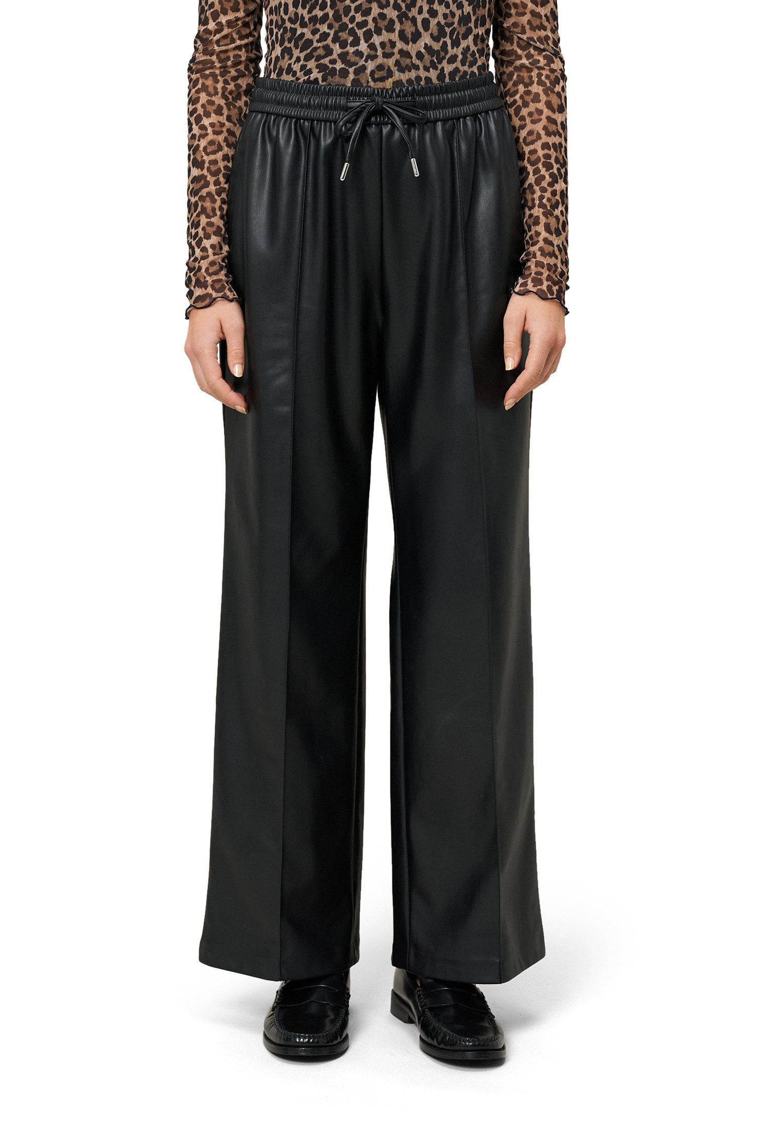 Zero Stoffhose Damen in Lederoptik weites Bein 30 Inch weiteres Detail günstig online kaufen