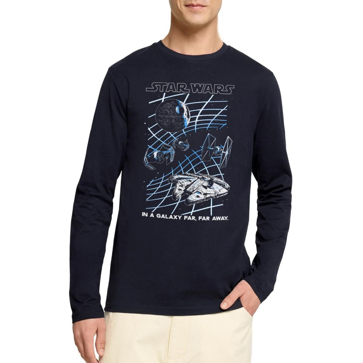 T-Shirt Star Wars In A Galaxy Far, Far Away Premium Langarmshirt Herren