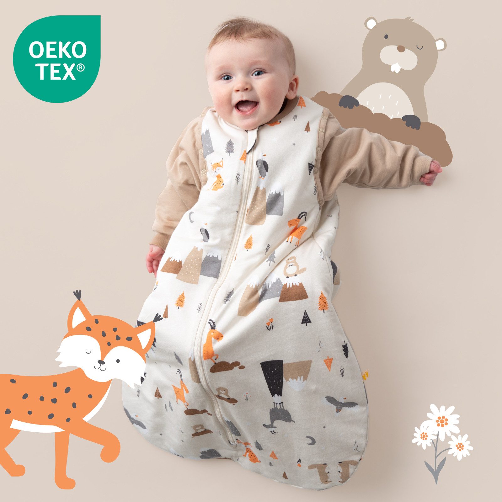 Schlummersack Kinderschlafsack Babyschlafsack, 2.5 Tog OEKO-TEX günstig online kaufen