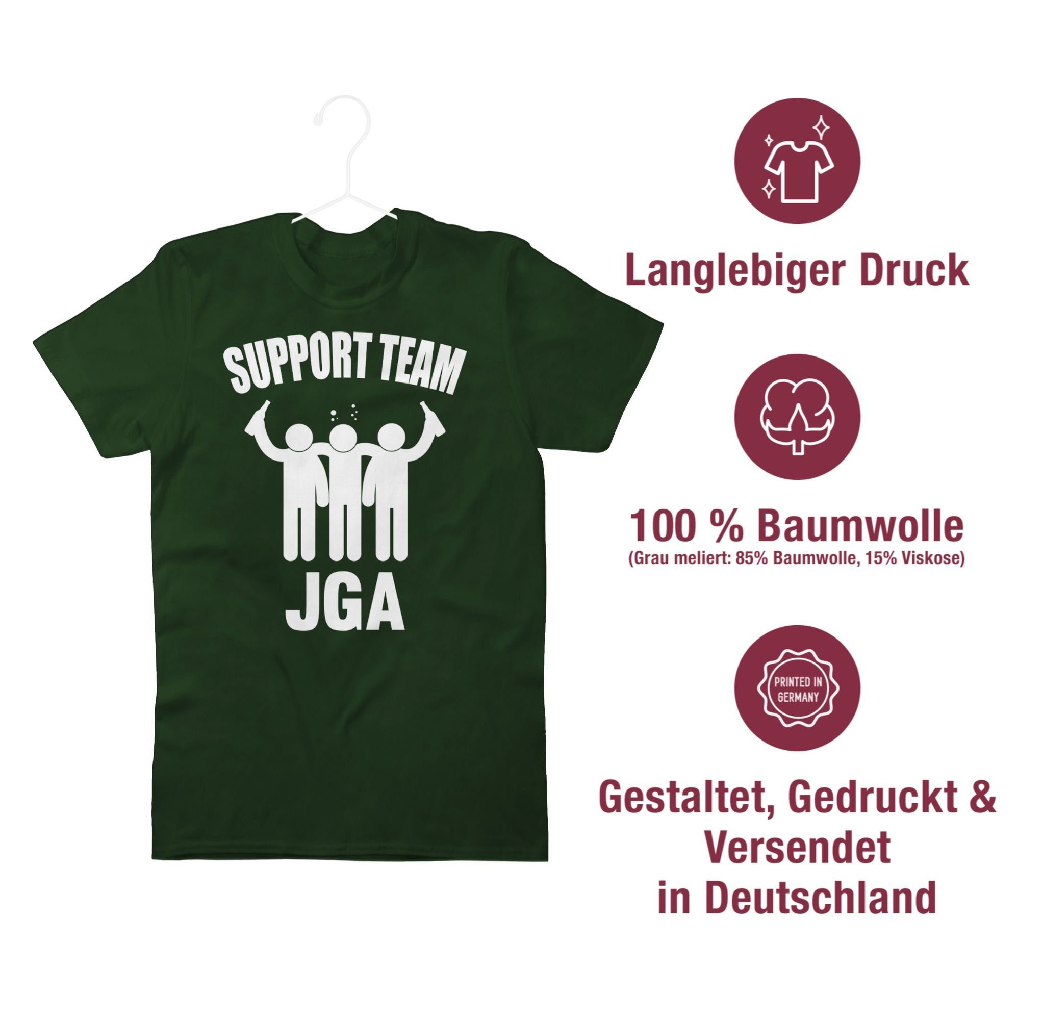 Support - Team Männer T-Shirt Shirtracer Groom 2 JGA Crew Dunkelgrün
