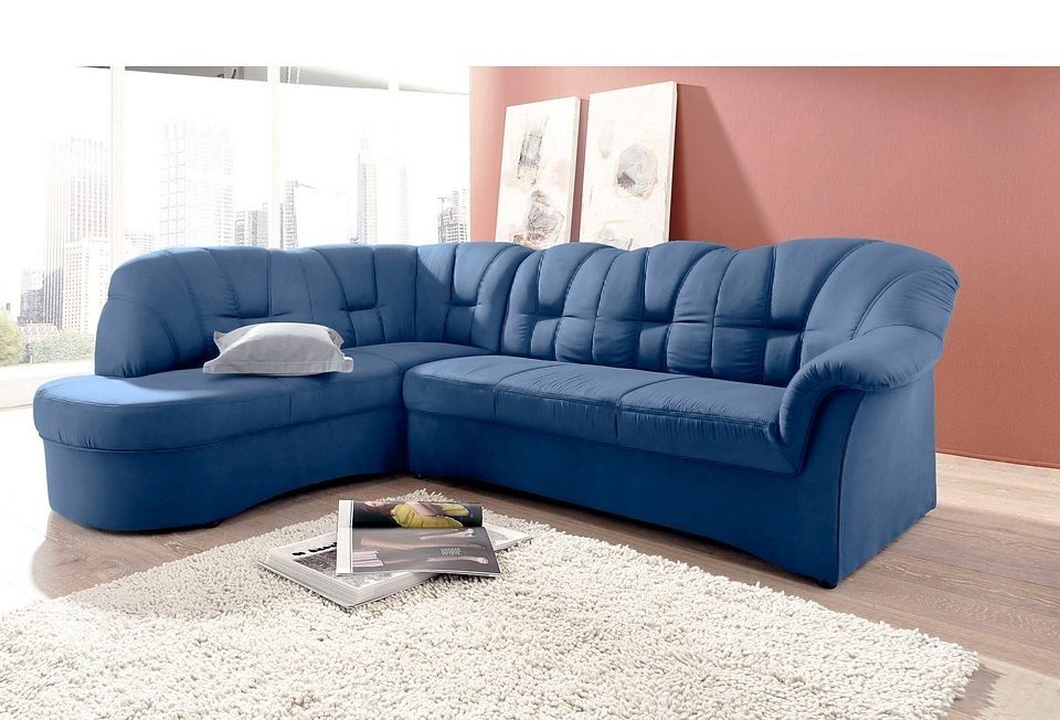 DOMO collection Ecksofa Papenburg, zeitlose Rückensteppung, günstig online kaufen