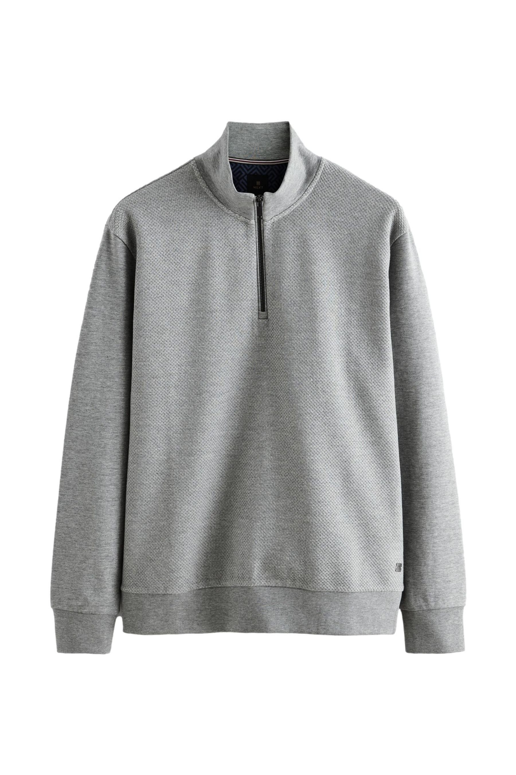 Next Sweatjacke Struktierte Sweatshirtjacke mit Reißverschluss günstig online kaufen