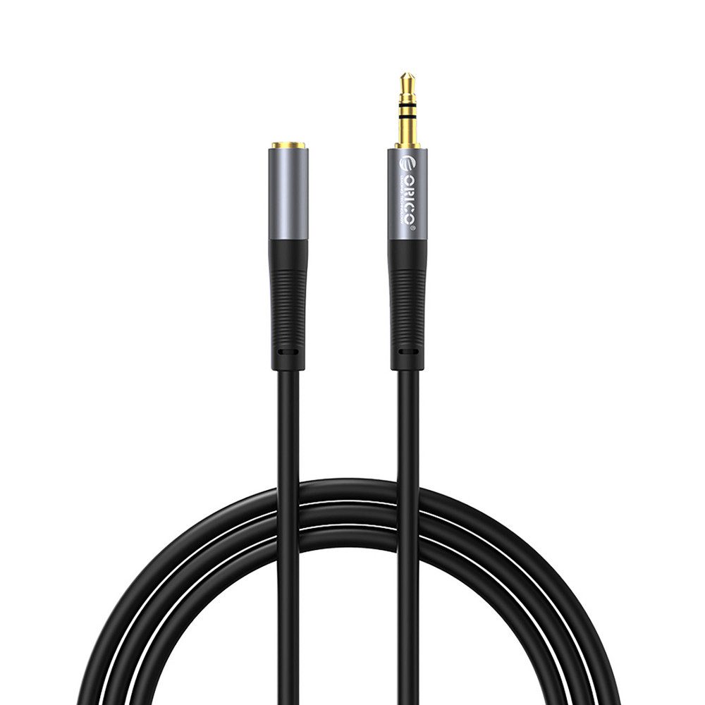 ORICO Klinkenstecker Audioverlängerung Kopfhörerkabel Klinkenverlängerung, (Spar-Set, 1-St., 3 m flexibel), vergoldete Kontakte, 3 m, flexibler Silikonmantel