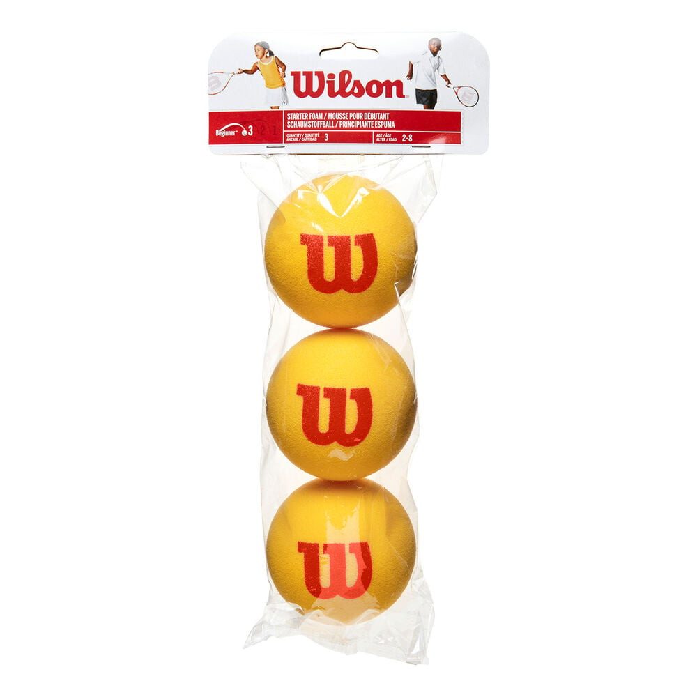 Tennisball Starter Foam Balls 3 Pack Stage 3 (Rot) - Play And Stay Ball