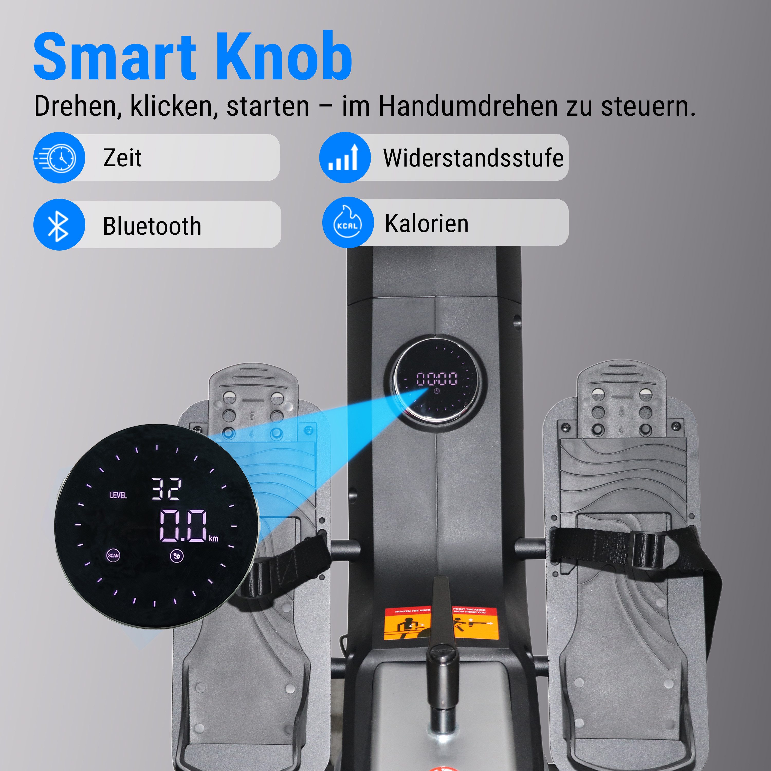 AsVIVA Rudergerät RA12 Rower mit 3D-Ruderlenkern, klappbar, 32 Stufen, Bluetooth, 3D-Rudergelenke, 32 Widerstandsstufen, Klappbar & Bluetooth – Bild 5 von 5