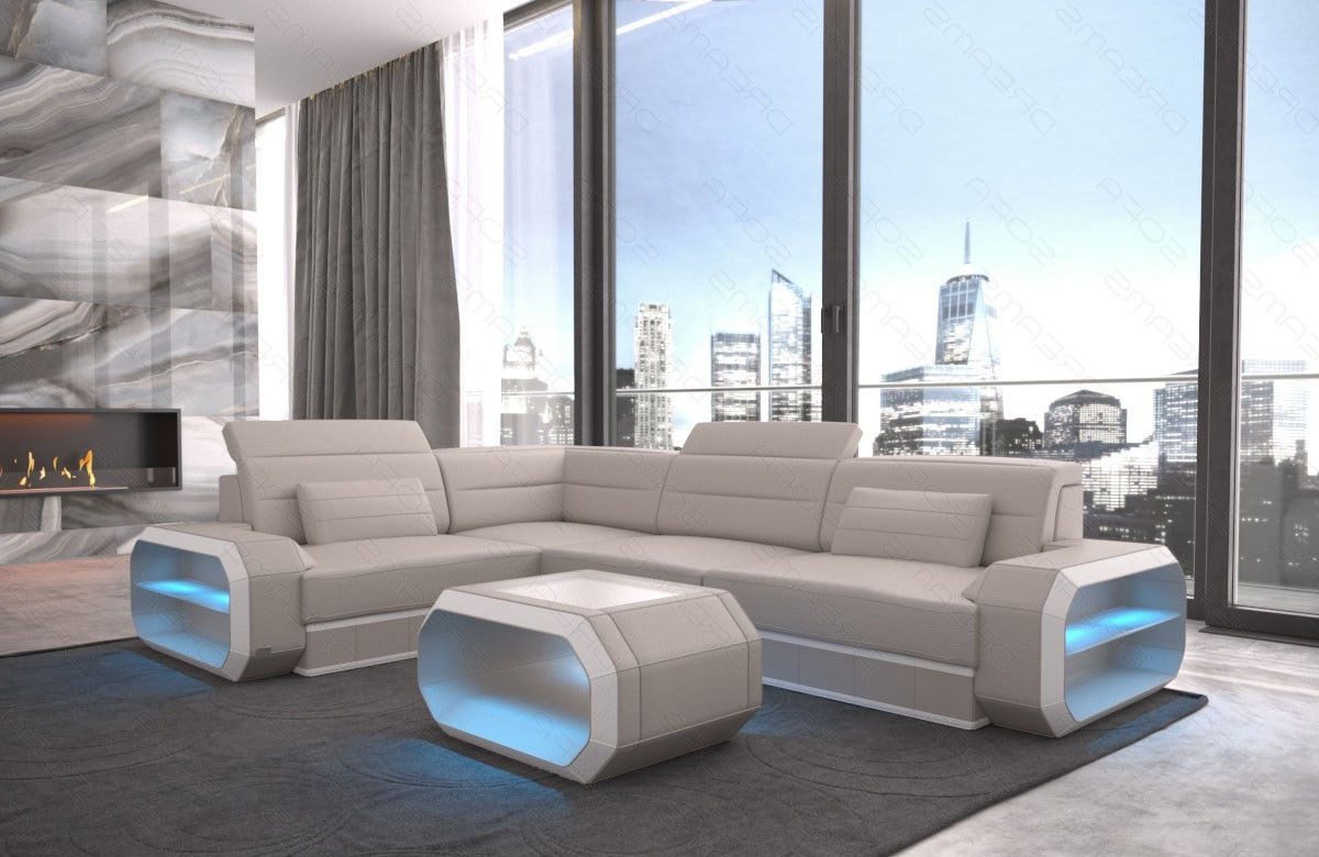 Ecksofa Ledersofa Verona Mini L Form