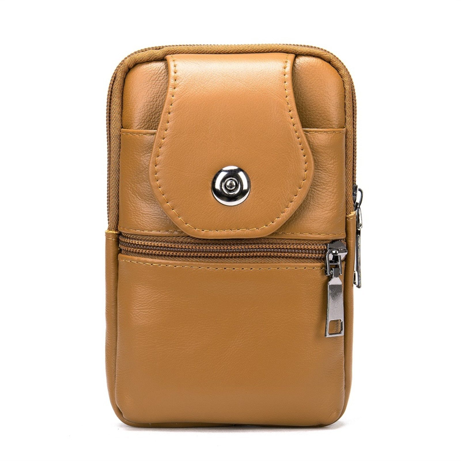 Handytasche Herren Leder Handytasche Gürteltasche Portemonnaie Halter